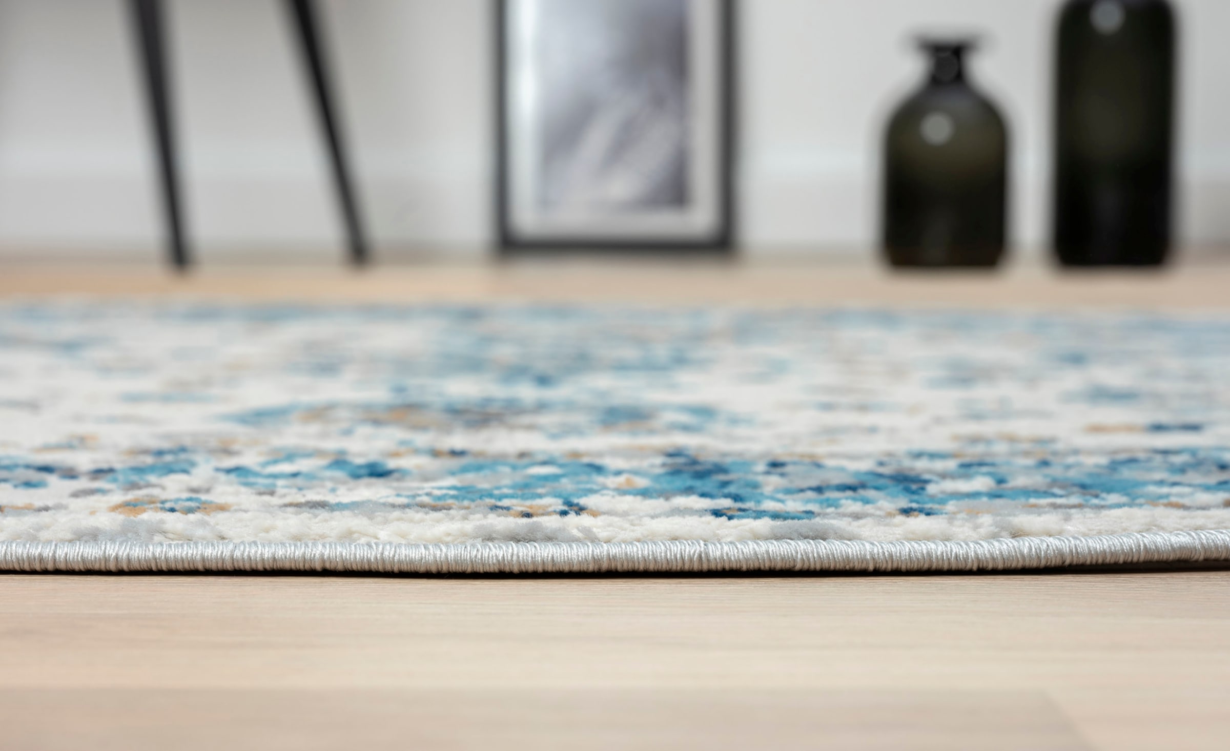 Myflair Möbel & Accessoires Teppich »My Heriz«, rund, 8 mm Höhe, Kurzflor, klassisches Orient Design, besonders weich durch Microfaser