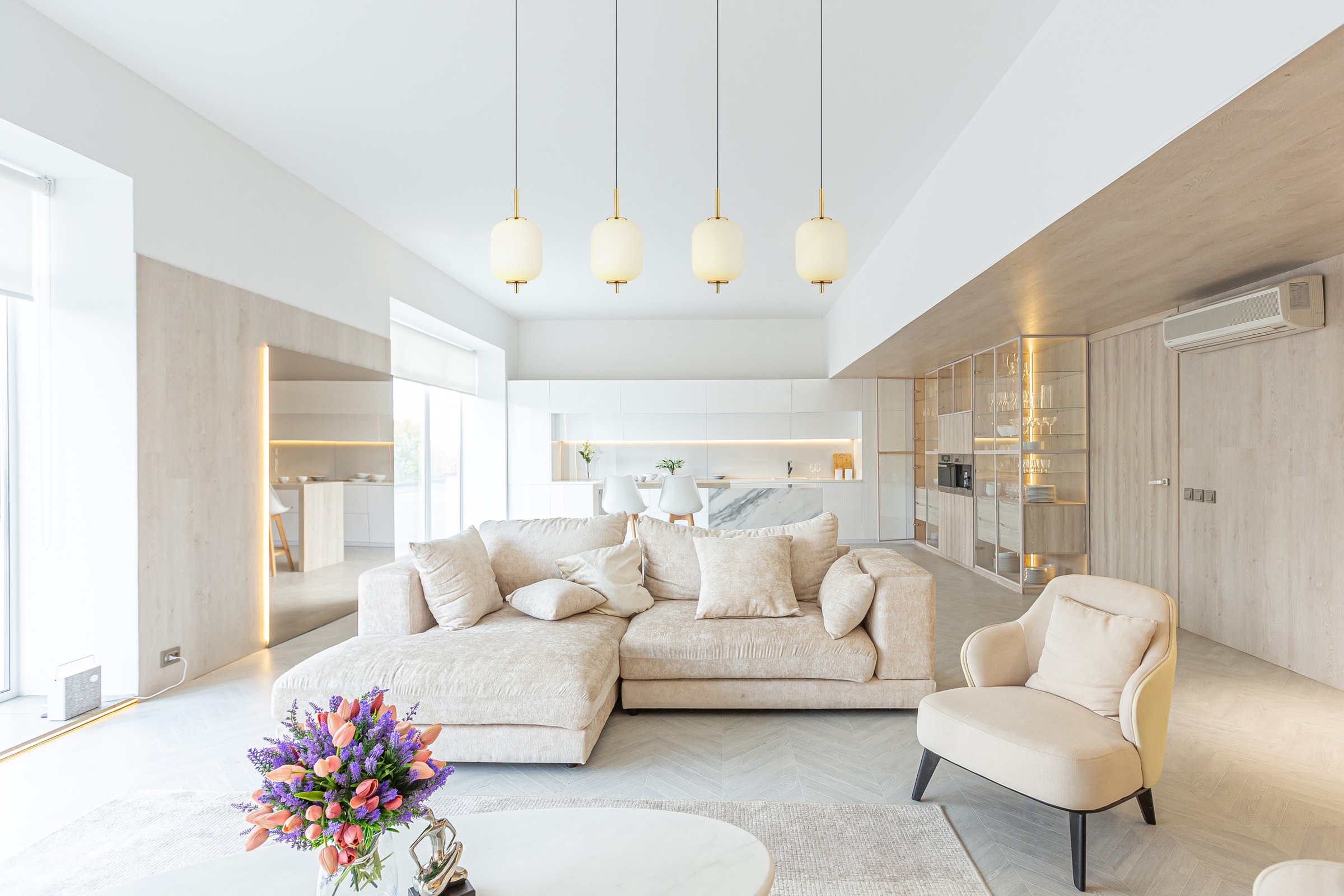 GLOBO LIGHTING LED Pendelleuchte »EWALD« LED-Modul 1 Stk. Warmweiß Hängelam günstig online kaufen