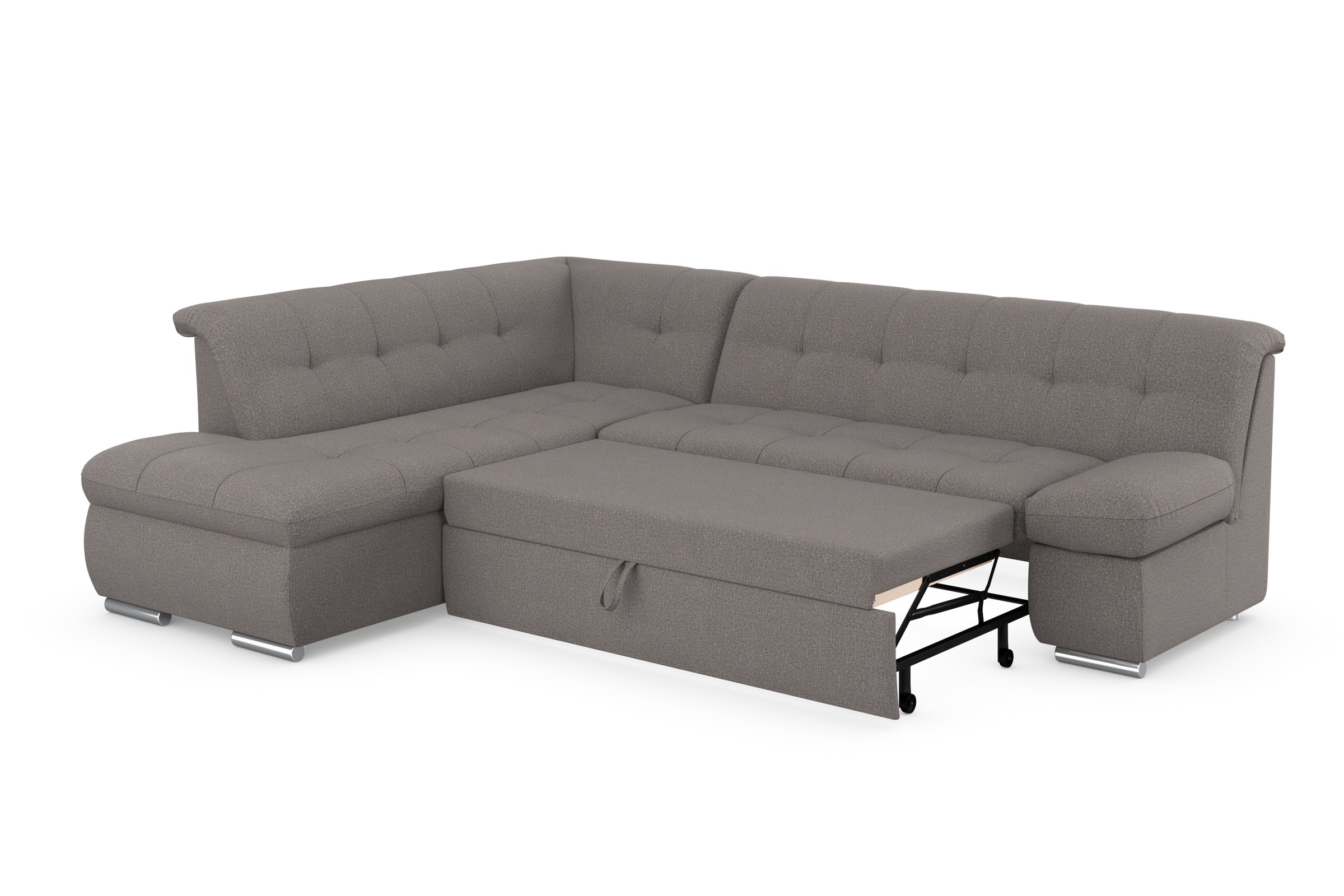 DOMO collection Ecksofa »Mona L-Form«, wahlweise mit Bett- und Armlehnfunktion