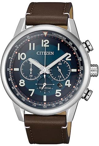 Chronograph »CA4420-13L«, Armbanduhr, Herrenuhr, Solar, Stoppfunktion, Lederarmband