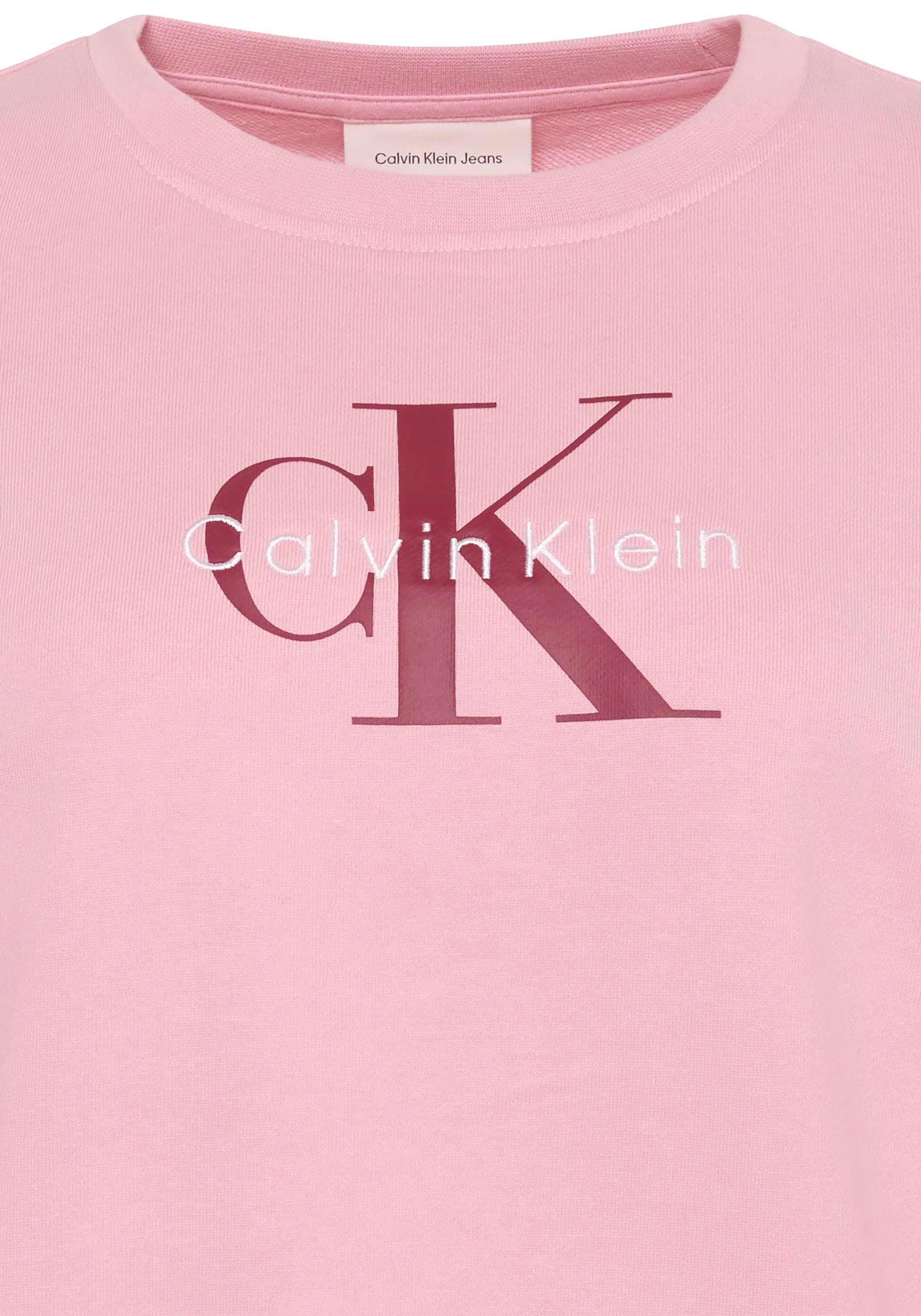 Calvin Klein Jeans Sweatshirt »LS MNLG FRNCH TRRY R«, Mit Rundhalsausschnitt

