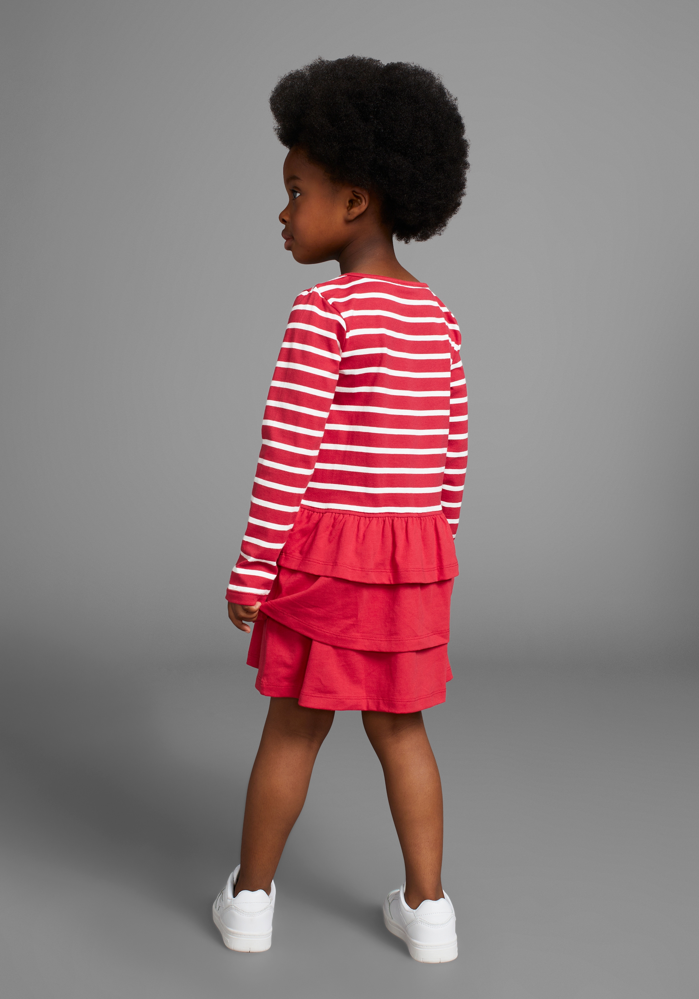 KIDSWORLD Jerseykleid »für kleine Mädchen«, mit Wendepailletten