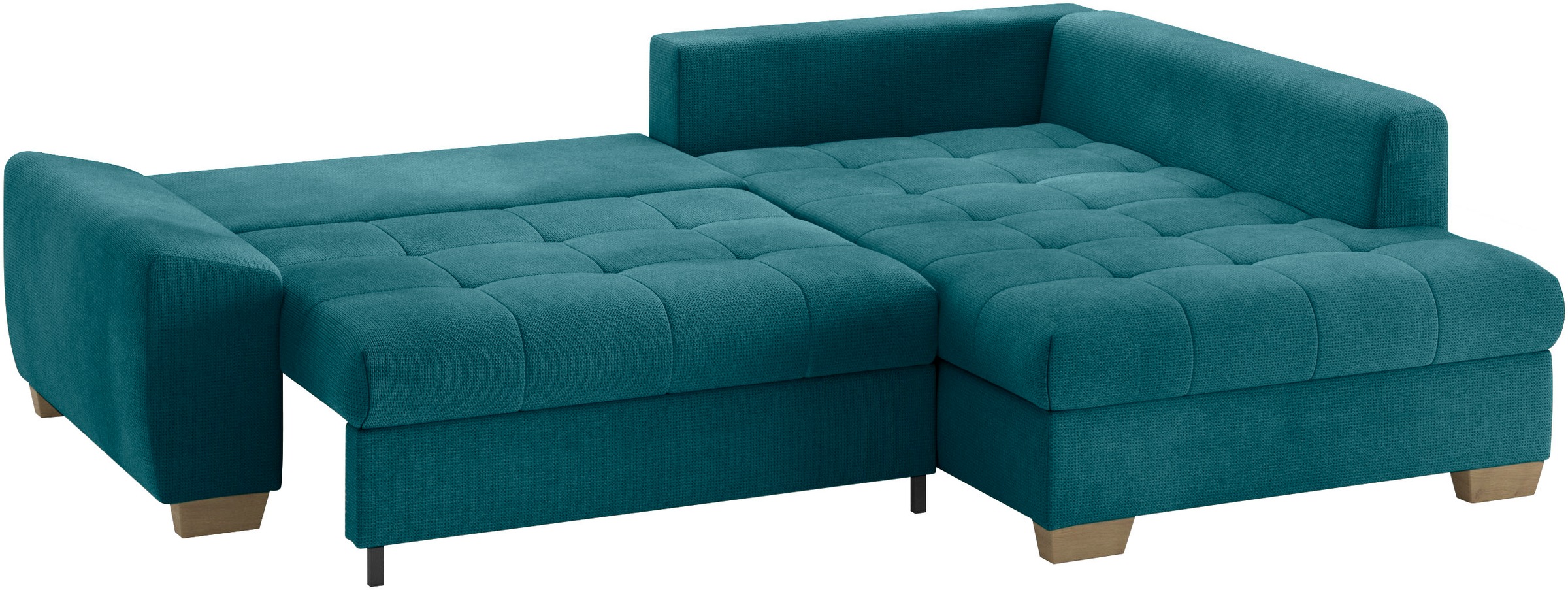 Mr. Couch Ecksofa »Nikita II, L-Form«, Wahlweise mit Bettfunktion, Bettkasten & RGB-LED-Beleuchtung