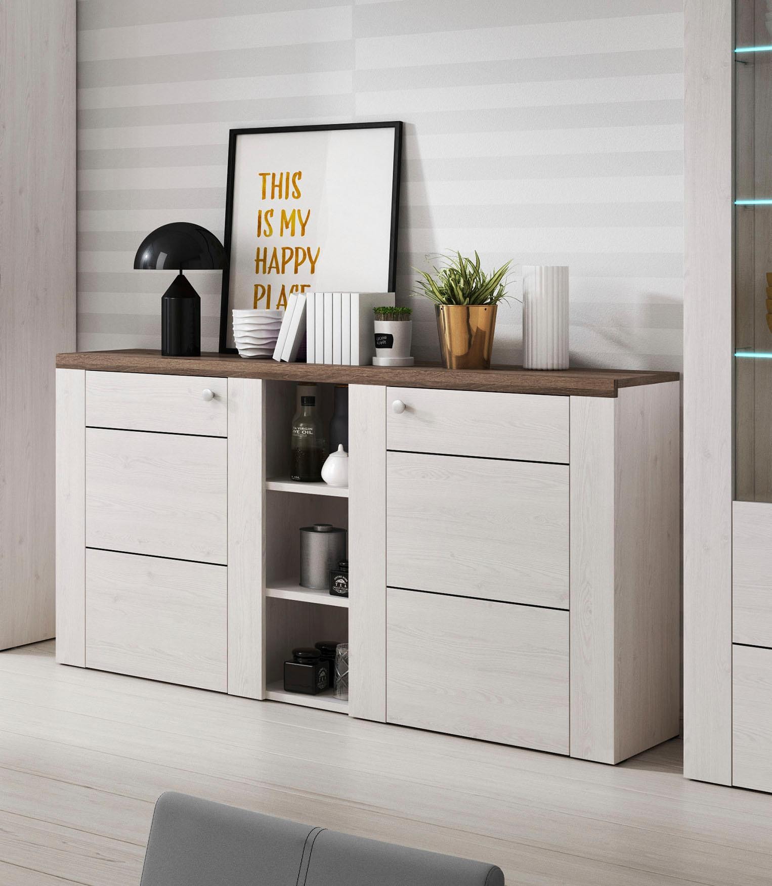 Helvetia Sideboard »Larona«, Raten 155 cm auf Breite bestellen