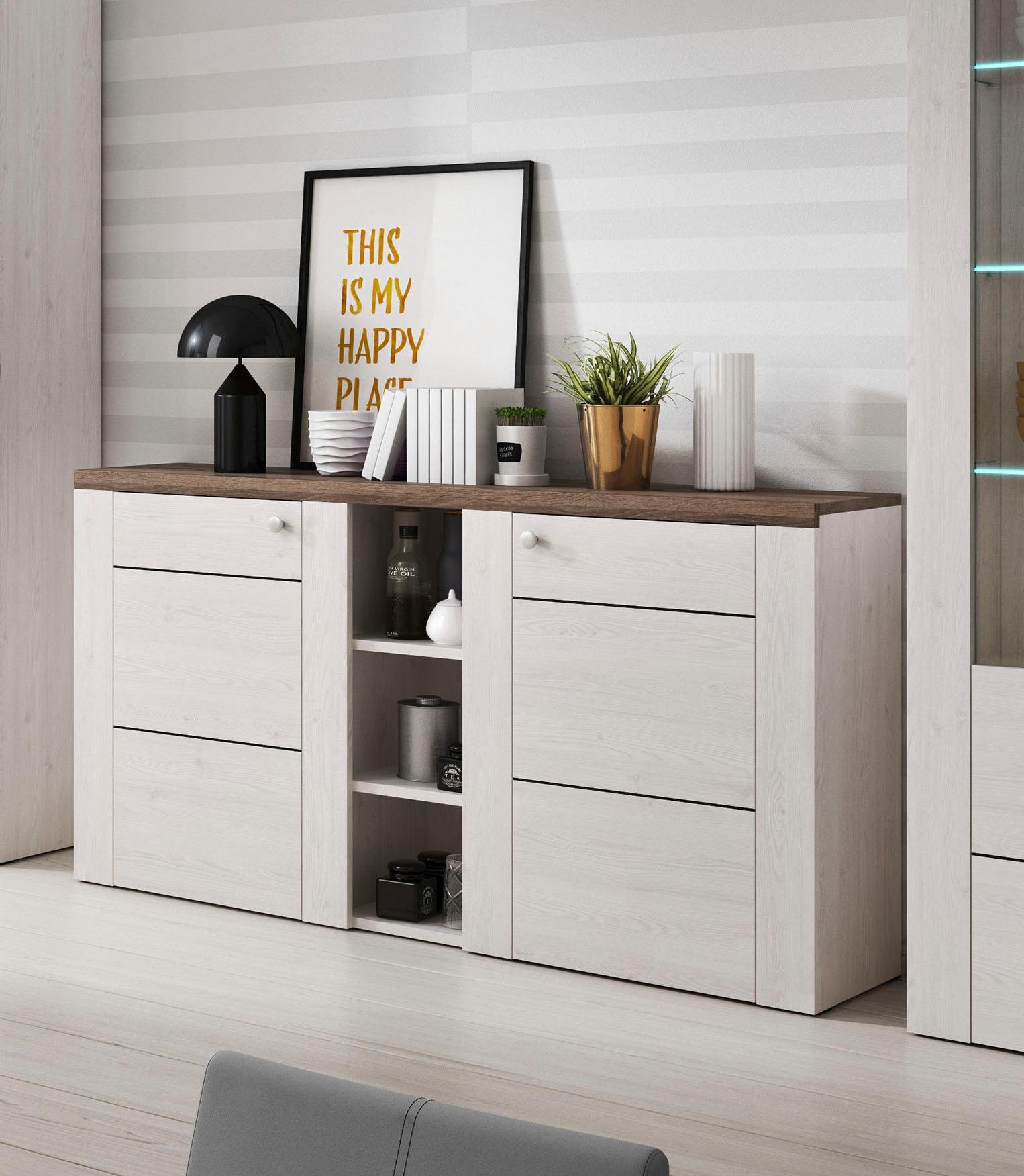 Home affaire Sideboard »Larona, zeitlose Kommode mit 2 Türen, Türkommode, B günstig online kaufen