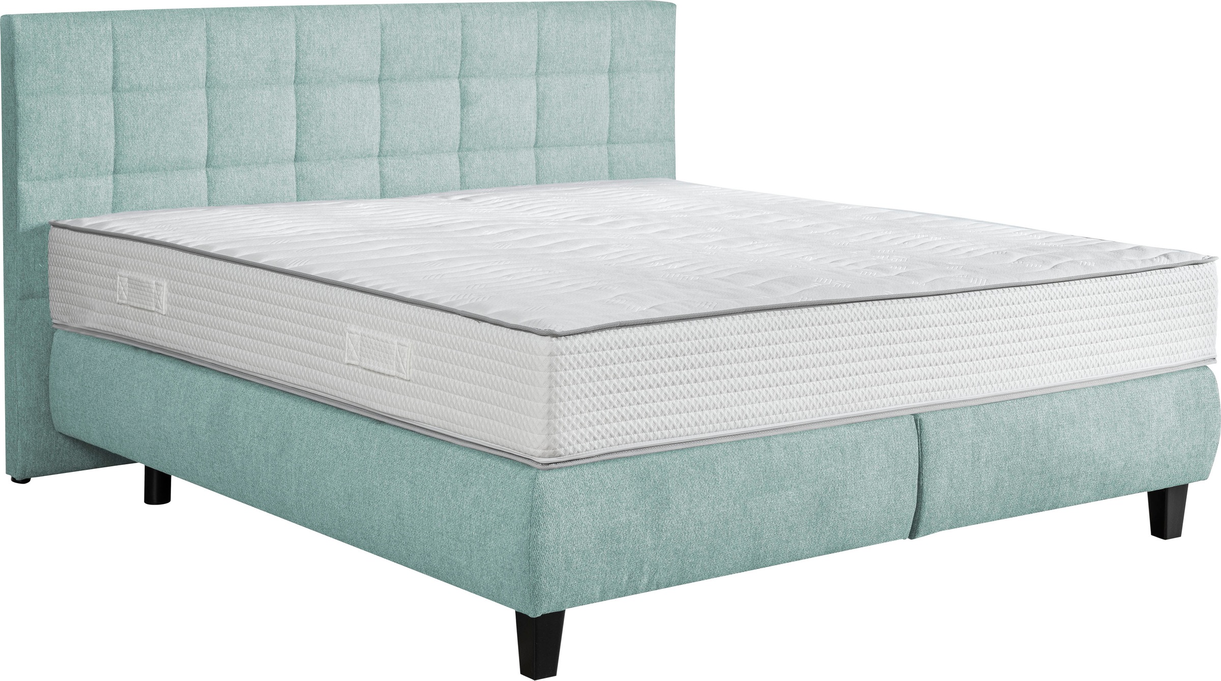 alina Boxspringbett »Edera«, Doppelbett wahlweise mit Topper, Liegefläche 180x200 cm, mit Steppung