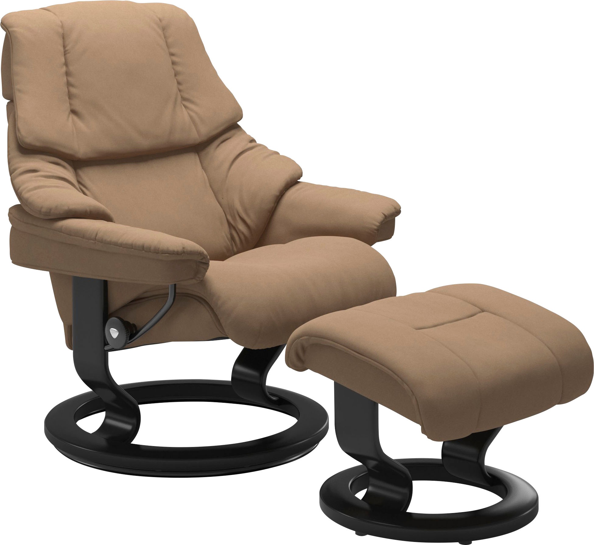 Stressless® Relaxsessel-Set »Reno«, mit Hocker, mit Classic Base, Größe S, M & L, Gestell Schwarz