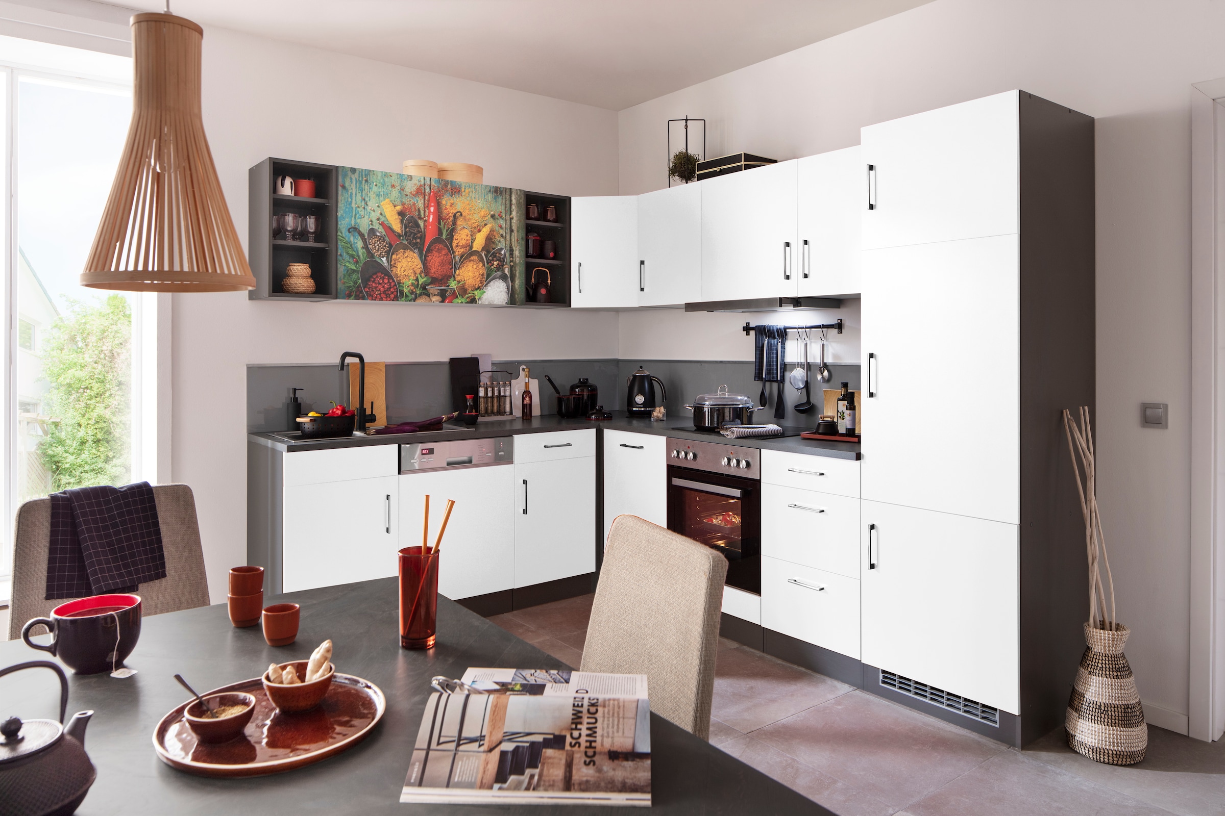 KOCHSTATION Küchenzeile »KS-Paris – Küchen mit einzigartigen Fotomotiven au günstig online kaufen