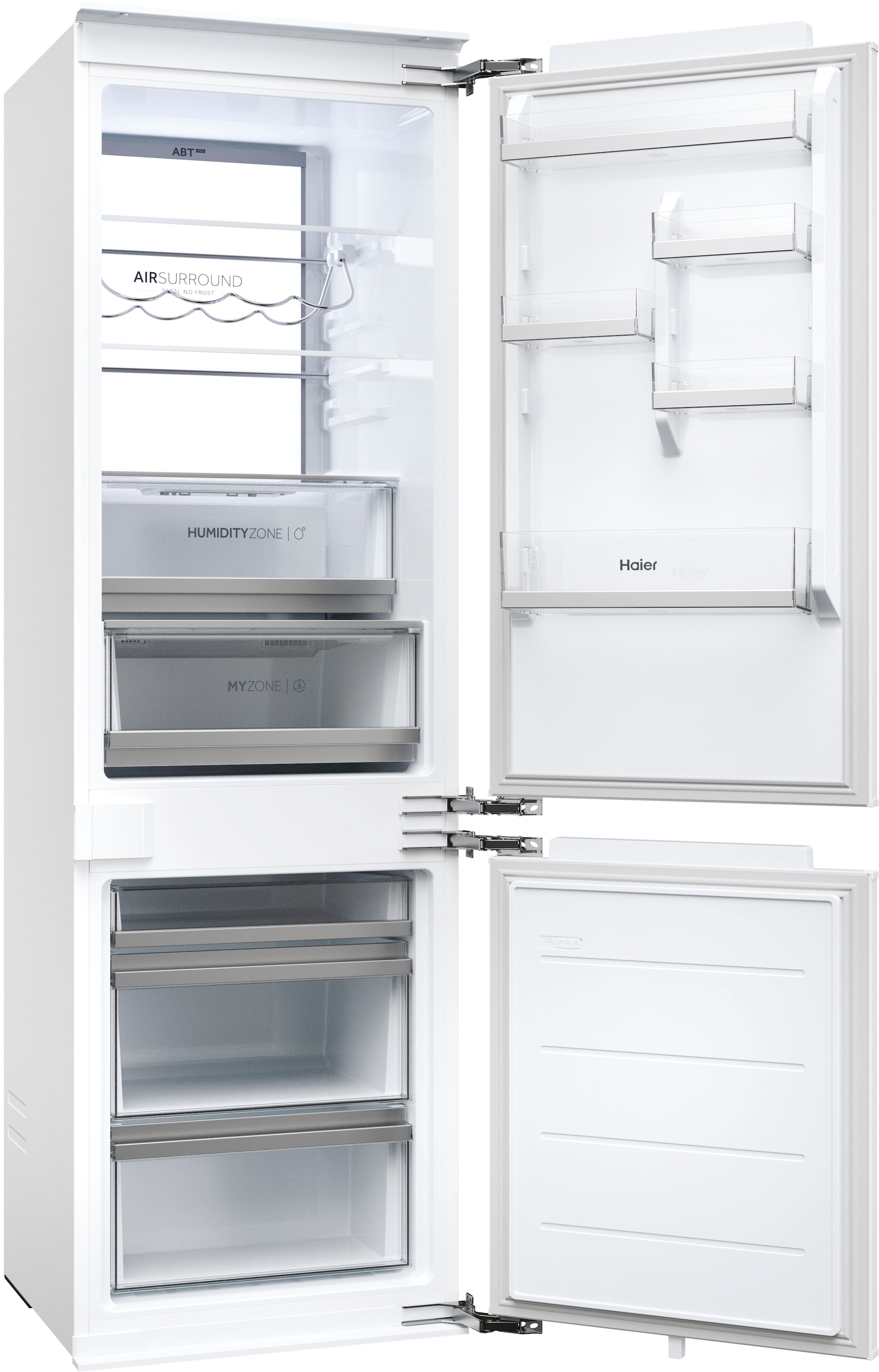 Haier Einbaukühlschrank Titanium Series 6 »HBW7518CF«, MyZone und Humidity Zone für längere Haltbarkeit von Obst und Gemüse