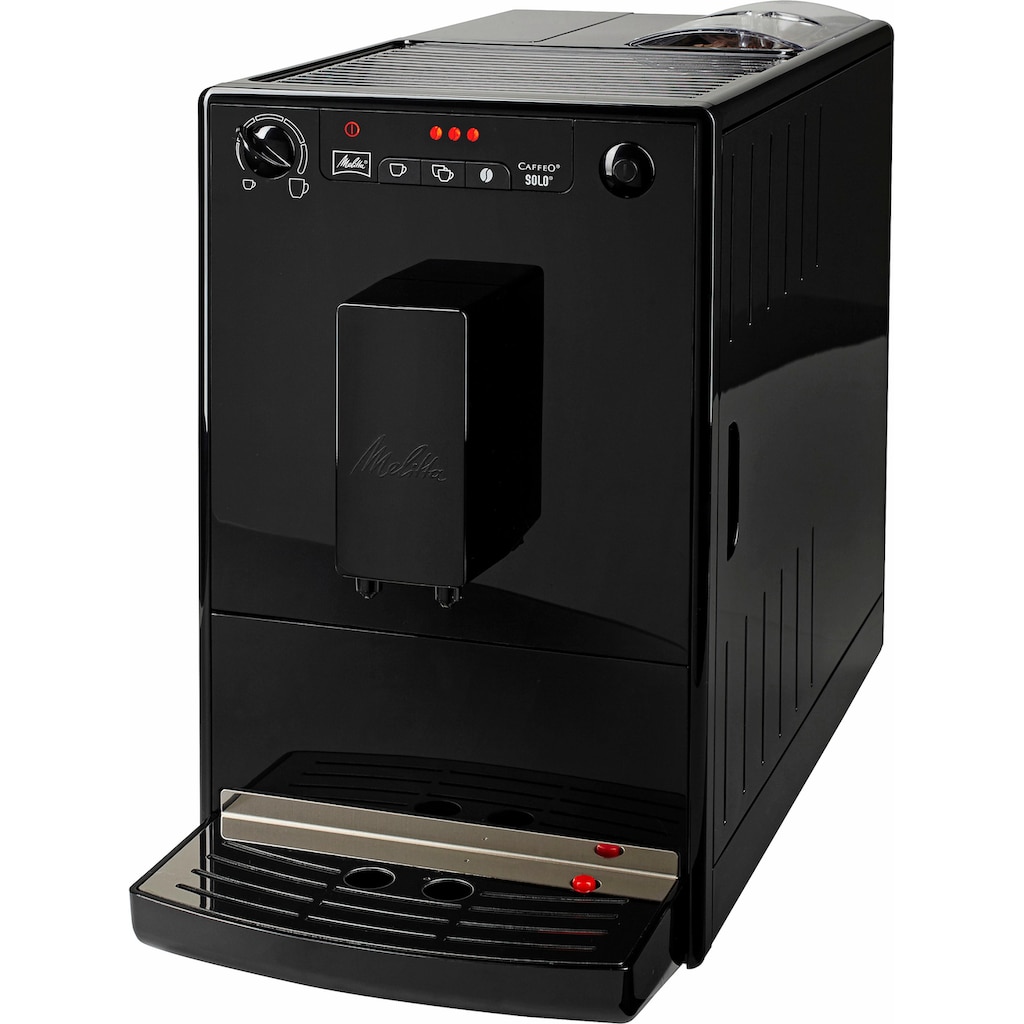 Melitta Kaffeevollautomat »Solo® E950-322, pure black«, aromatischer Kaffee & Espresso bei nur 20 cm Breite