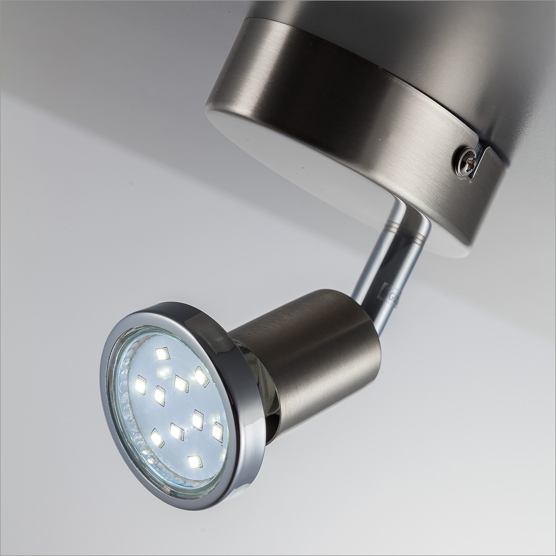 GU10 schwenkbar Lampe Wohnzimmer LED flammig-flammig, LED bestellen Deckenleuchte Raten 1 auf Wandleuchte, Wand-Spot B.K.Licht Metall