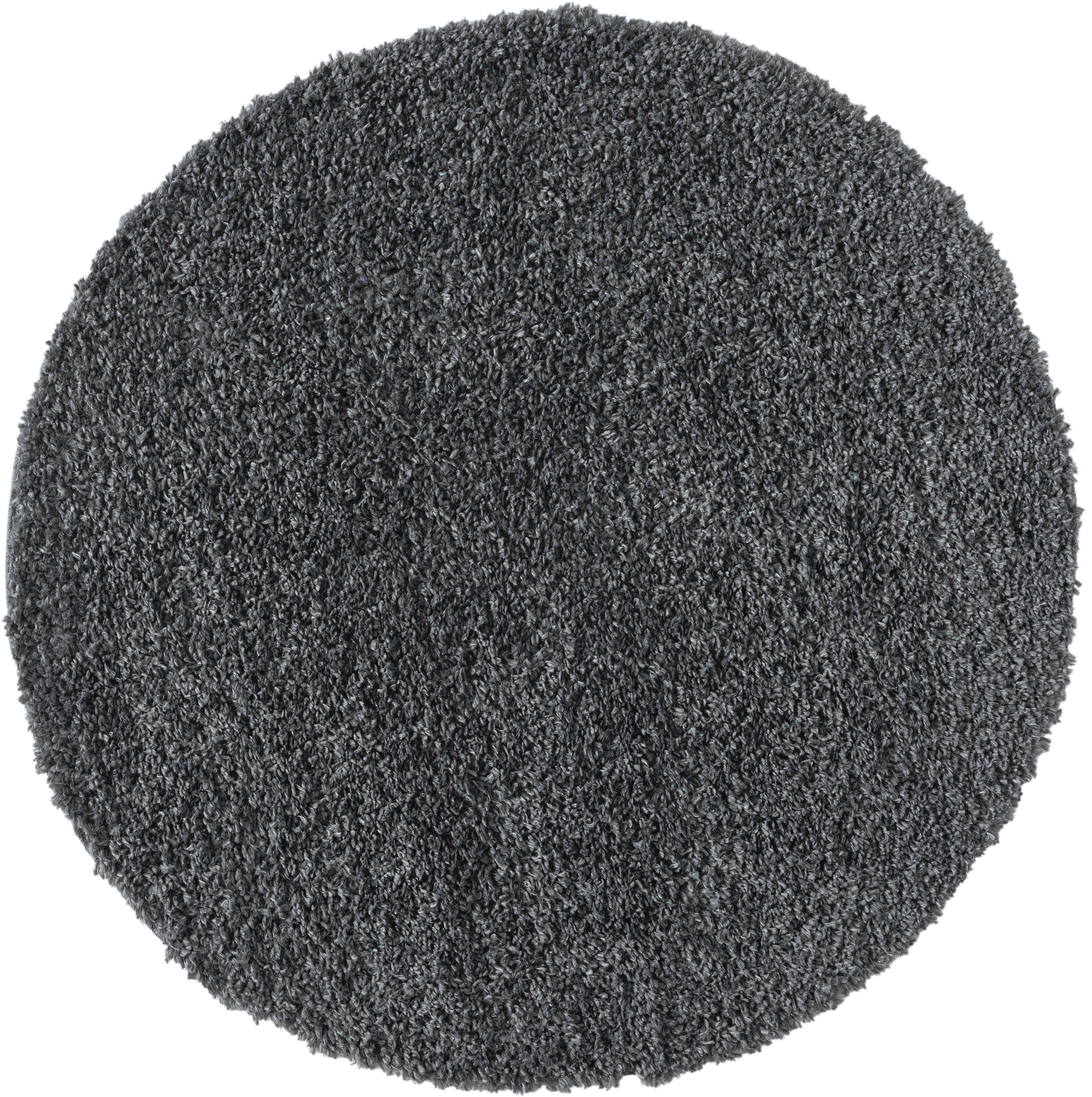 Myflair Möbel & Accessoires Hochflor-Teppich »My Shaggy«, rund, 37 mm Höhe, Shaggy, Uni Farben, leicht glänzend, Microfaser, extra flauschig