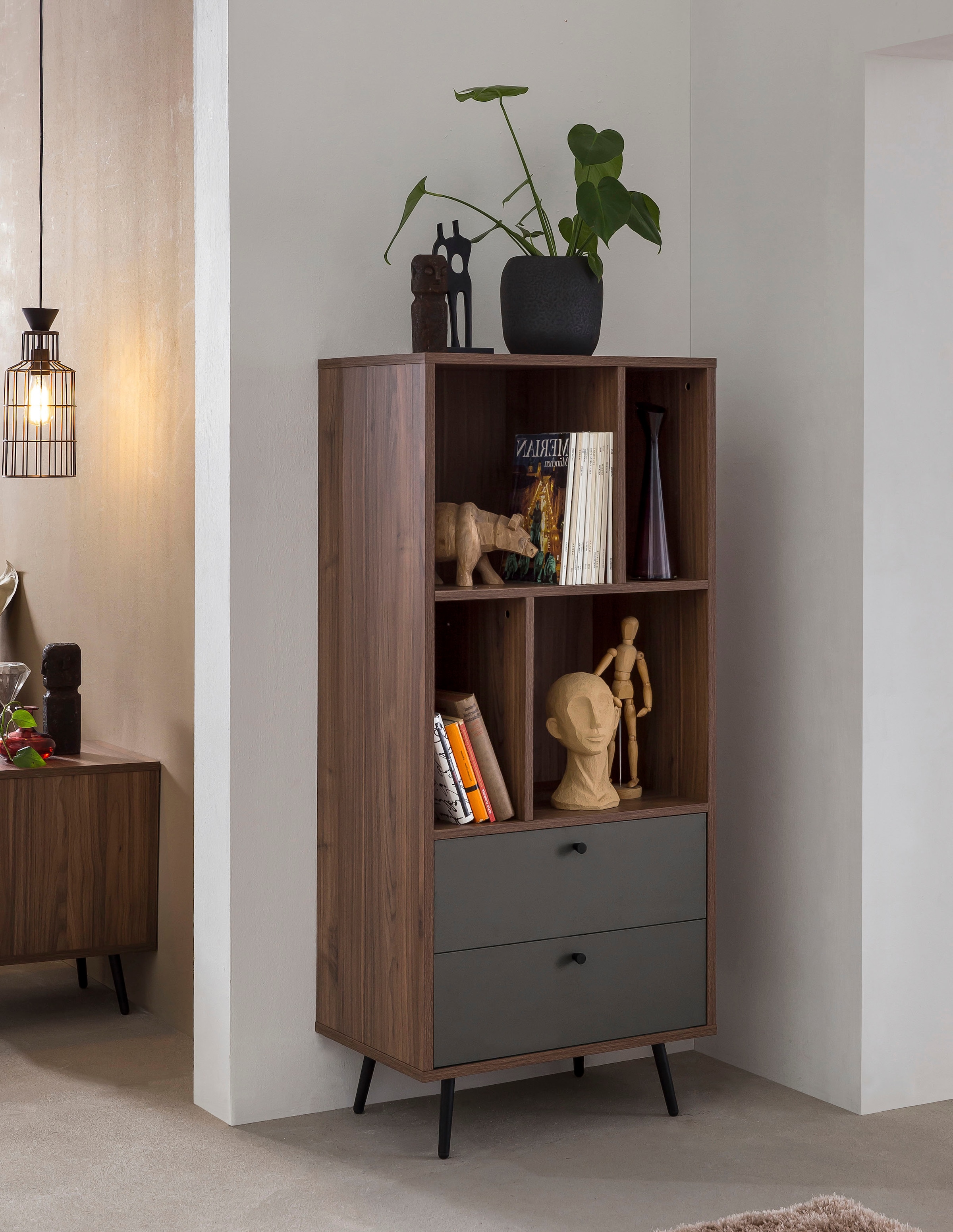 SalesFever Bücherregal »Kiruna Regal: Raum für Inspiration« Moderne Eleganz günstig online kaufen
