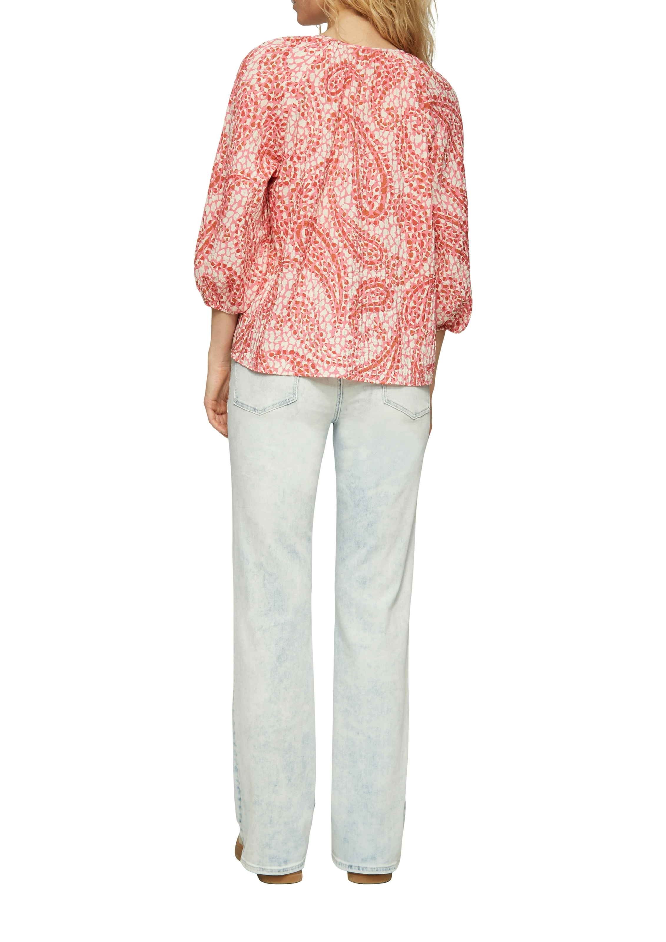 s.Oliver Klassische Bluse mit All-Over Print