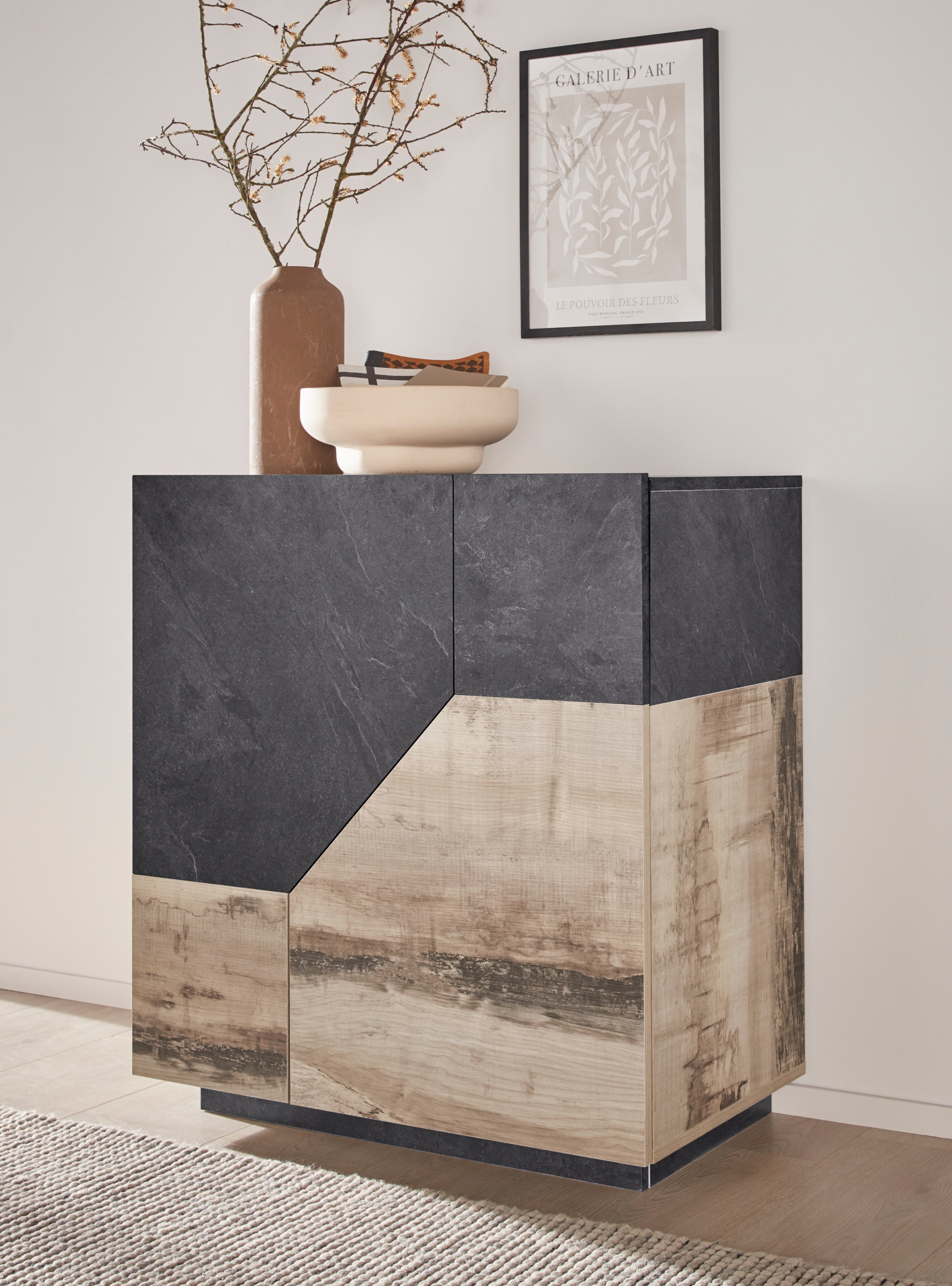 INOSIGN Sideboard »ALIEN-Kommode, Schrank, Anrichte mit 2 Türen und 2 Fächern«, Sideboard Breite ca. 79 cm "100 % Made in Italy"