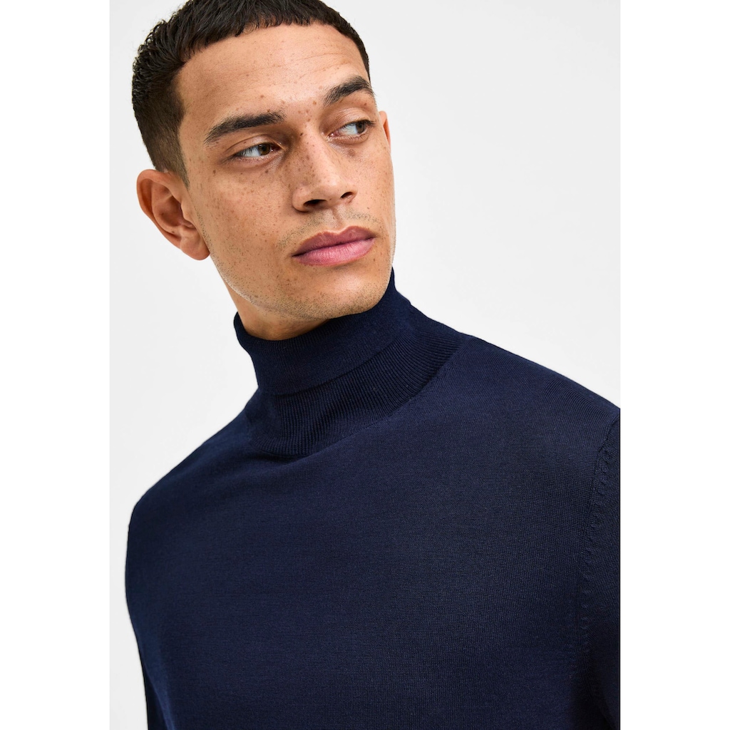 SELECTED HOMME Rollkragenpullover »TOWN MERINO COOLMAX KNIT ROLL«