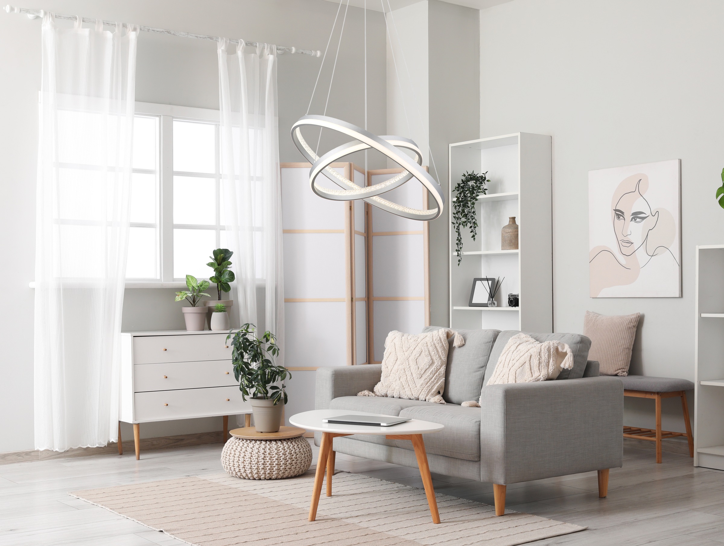 NOWA LED-Hängeleuchte »MARY« LED-Modul 1 Stk. warmweiß - kaltweiß Pendelleu günstig online kaufen