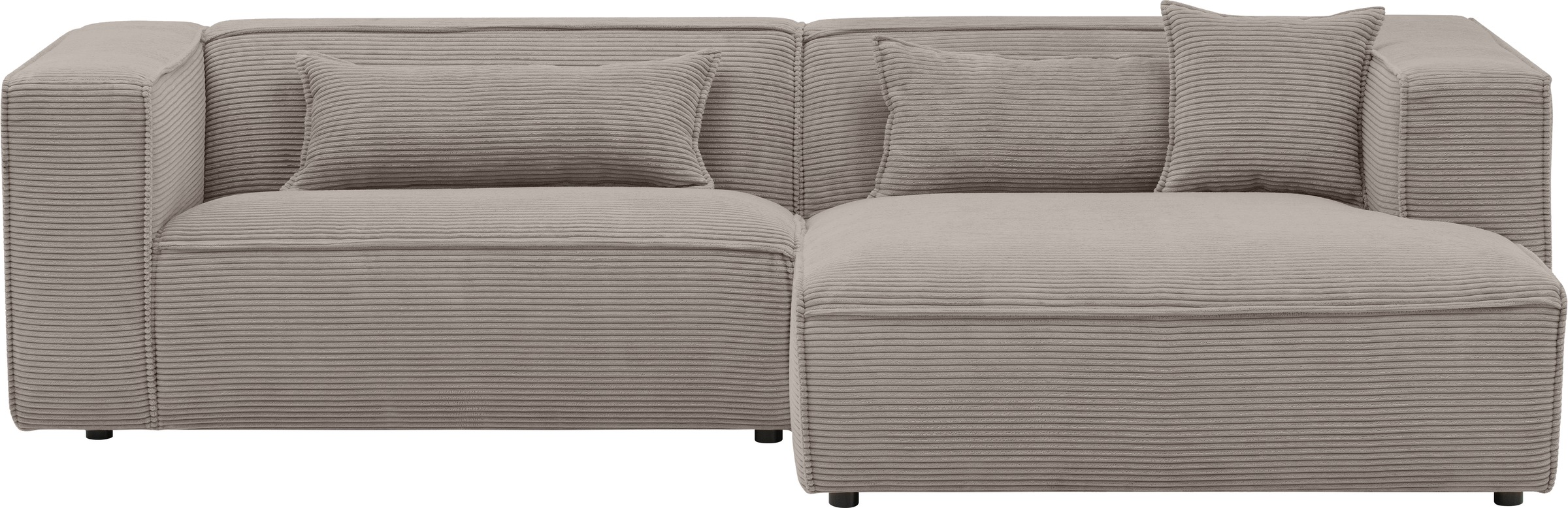 LeGer Home by Lena Gercke Ecksofa »PIARA mit Kedernaht, Cord, Leinenoptik o günstig online kaufen