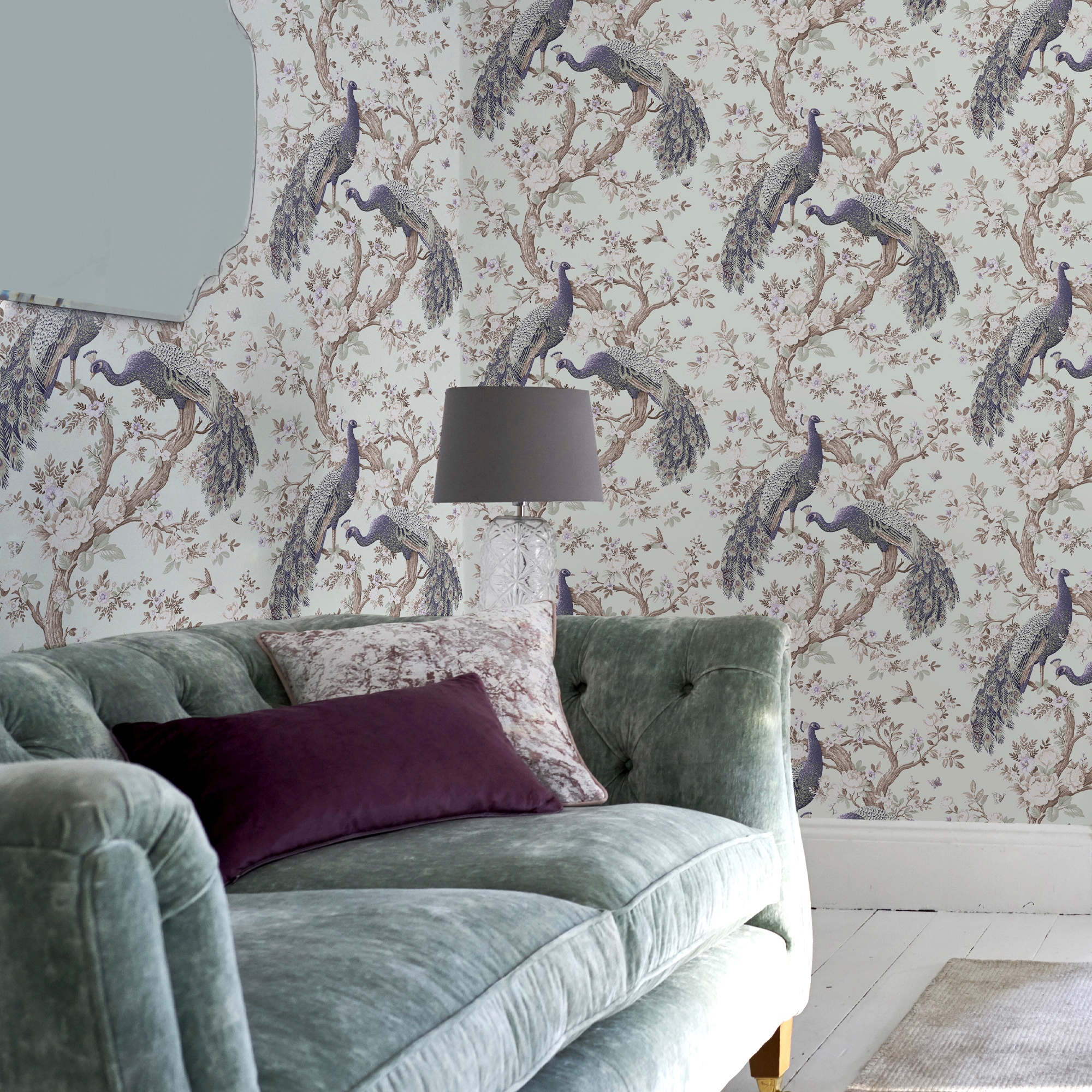 LAURA ASHLEY Vliestapete »Belvedere«, FSC® zertifiziert, mit lebhaftem Druck, 10 Meter Länge