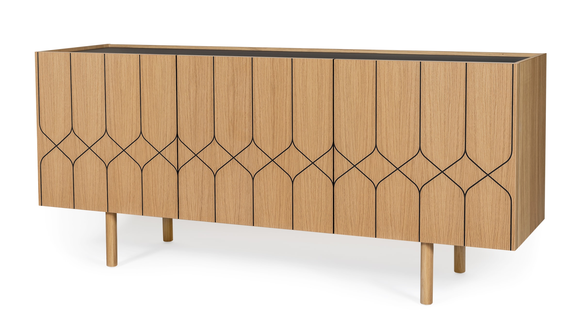 Woodman Kommode, Holzfurnier aus Eiche, Skandinavisches Design
