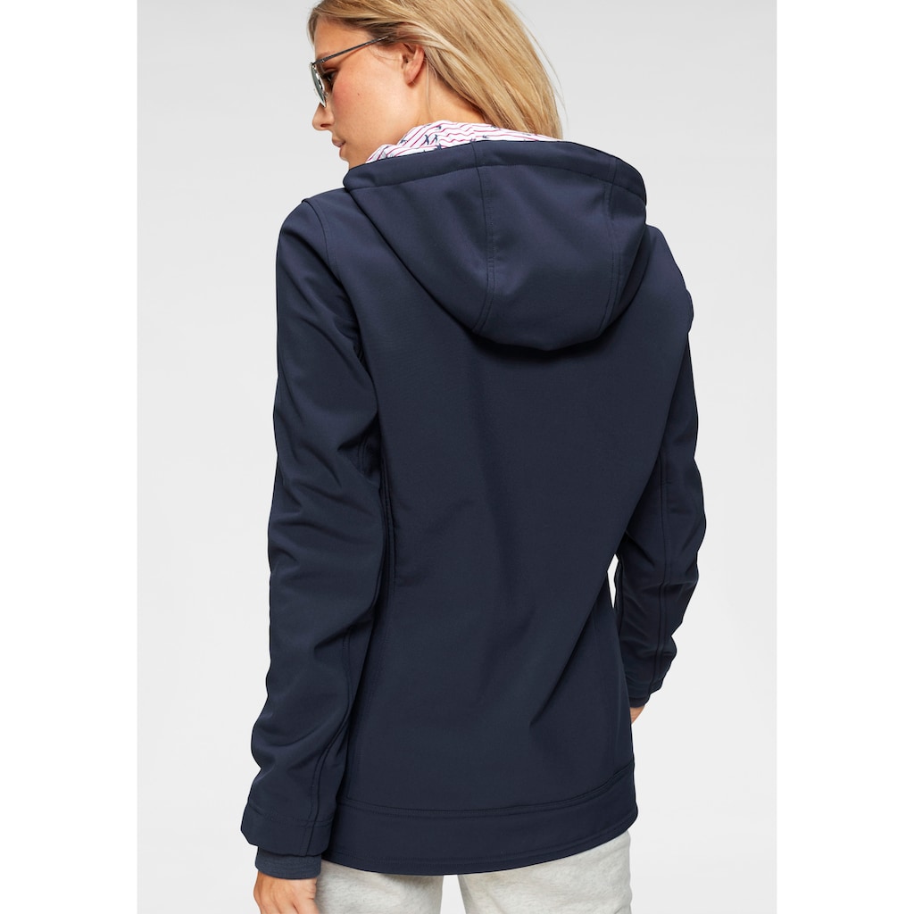 Ocean Sportswear Softshelljacke »aus recyceltem Polyester«, mit Kapuze