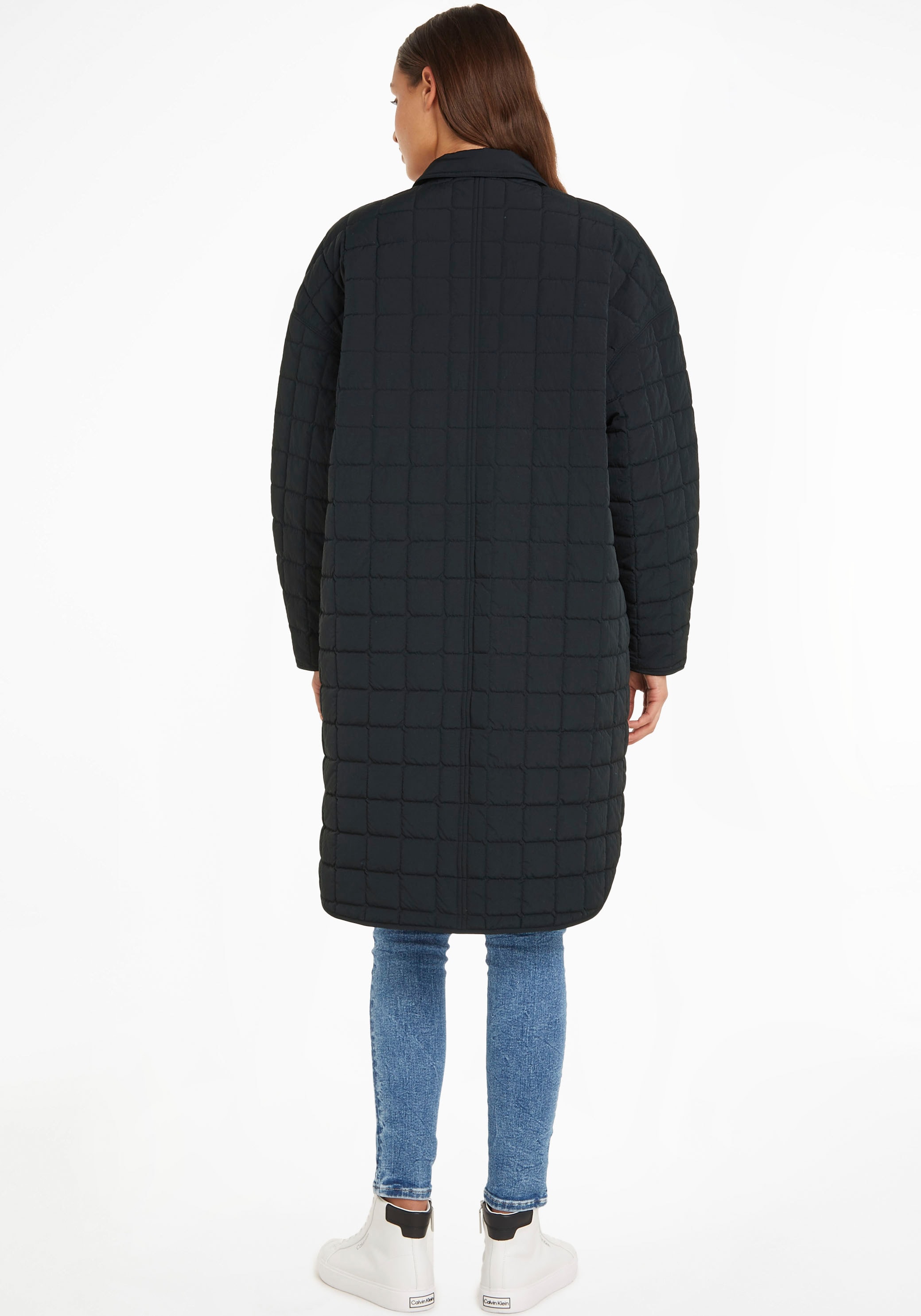 Calvin Klein Jeans Steppmantel »LONG QUILTED UTILITY COAT«