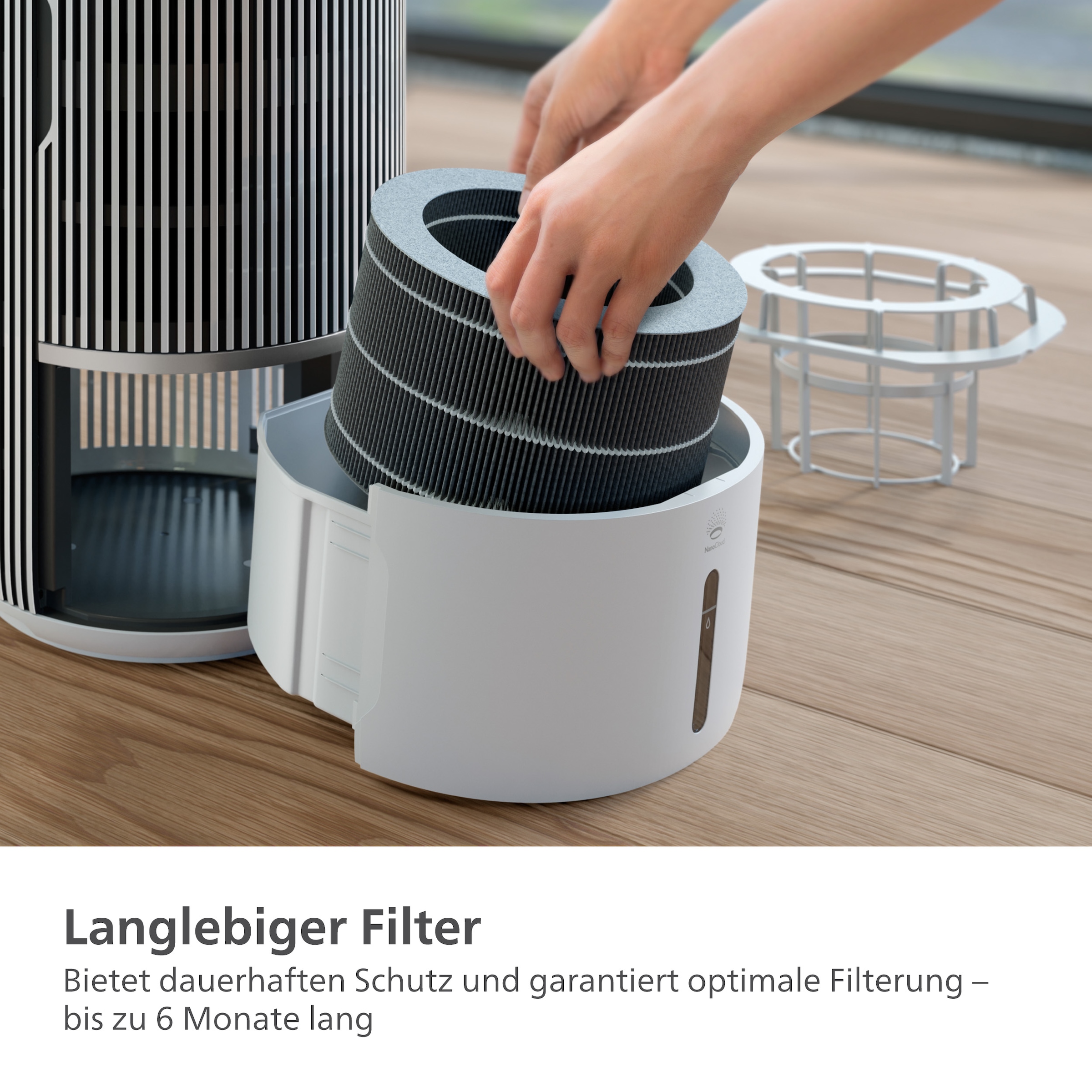 Philips Befeuchtungselement »FY3401/00 mit NanoCloud Technologie«, (1 tlg.), bis zu 6 Monate verwendbar, 1 Filter im Lieferumfang