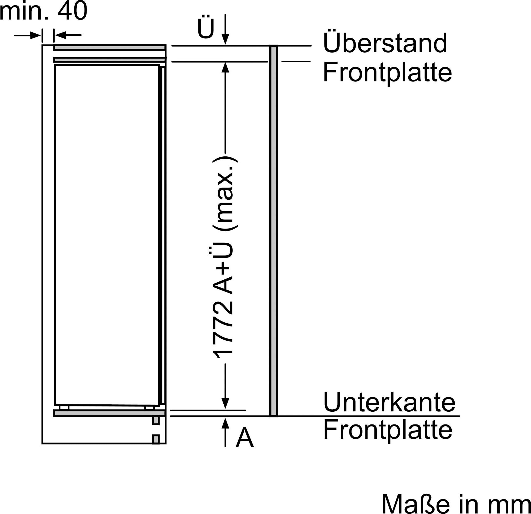 NEFF Einbaukühlschrank »KI1813FE0«, KI1813FE0, 177,2 auf kaufen breit Raten hoch, cm 56 cm