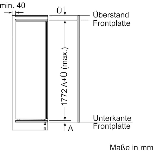 NEFF Einbaukühlschrank »KI1813FE0«, KI1813FE0, 177,2 cm hoch, 56 cm breit  auf Raten kaufen