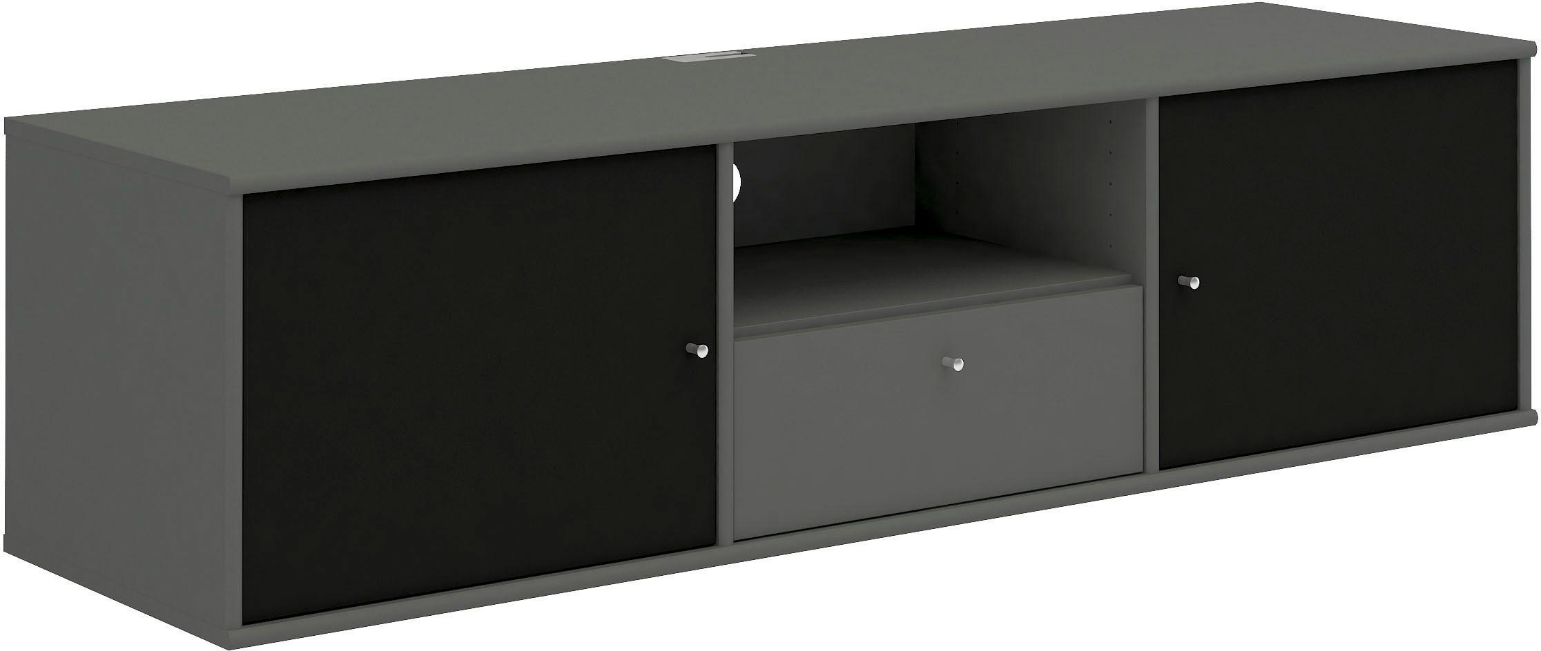 Hammel Furniture TV-Board »Mistral Fernsehschrank, Medienmöbel, Hängend«, mit Türen mit Akustikstoff, Kabeldurchführung, Lowboard, B: 161,5 cm