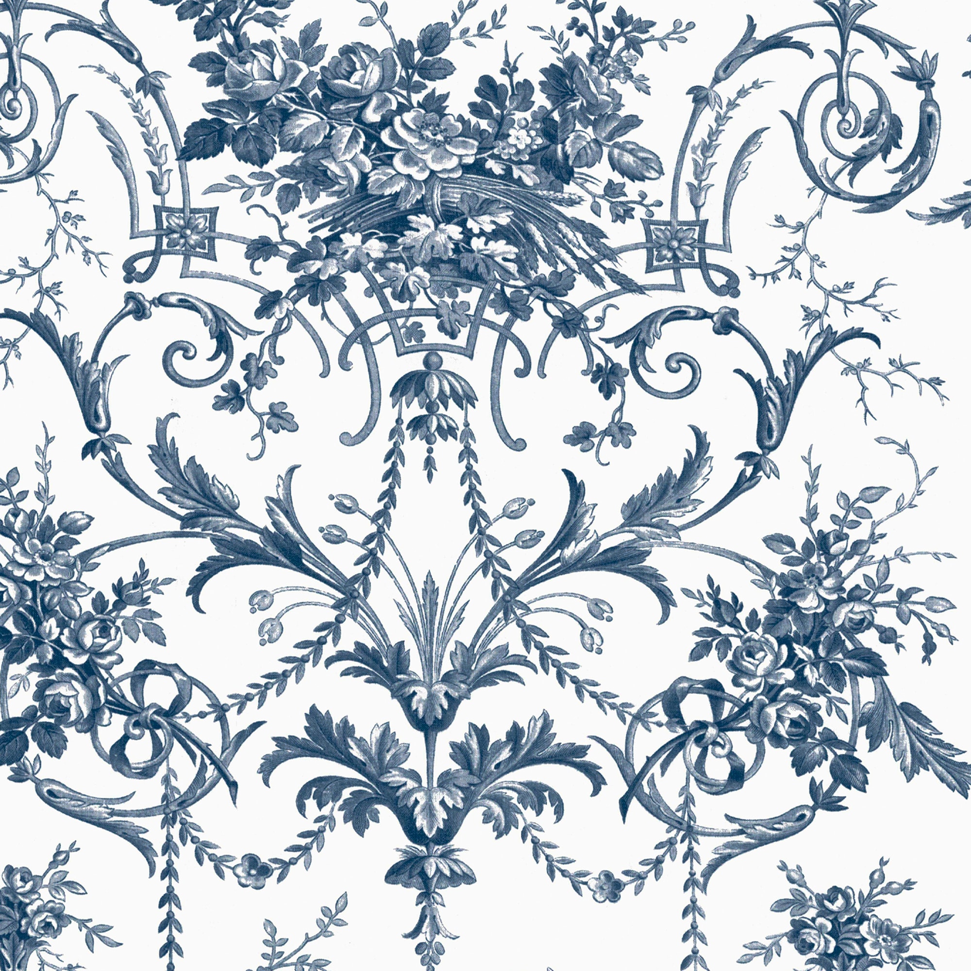 LAURA ASHLEY Vliestapete »Tuileries« geblümt glatt 10mx52cm (ca. 5m2)