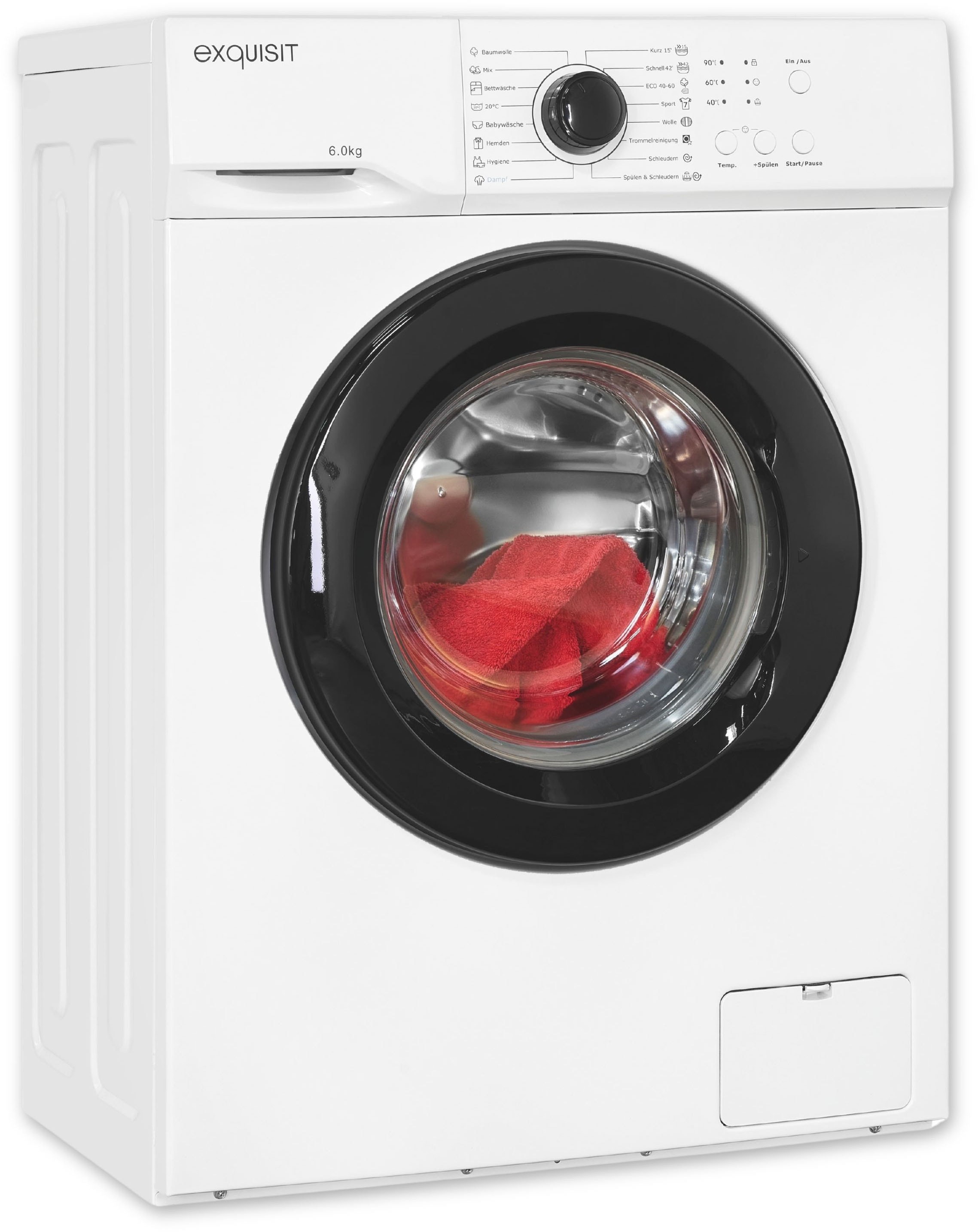 exquisit Waschmaschine »WA6110-020A weiss«, 6 kg, 1000 U/min günstig online kaufen