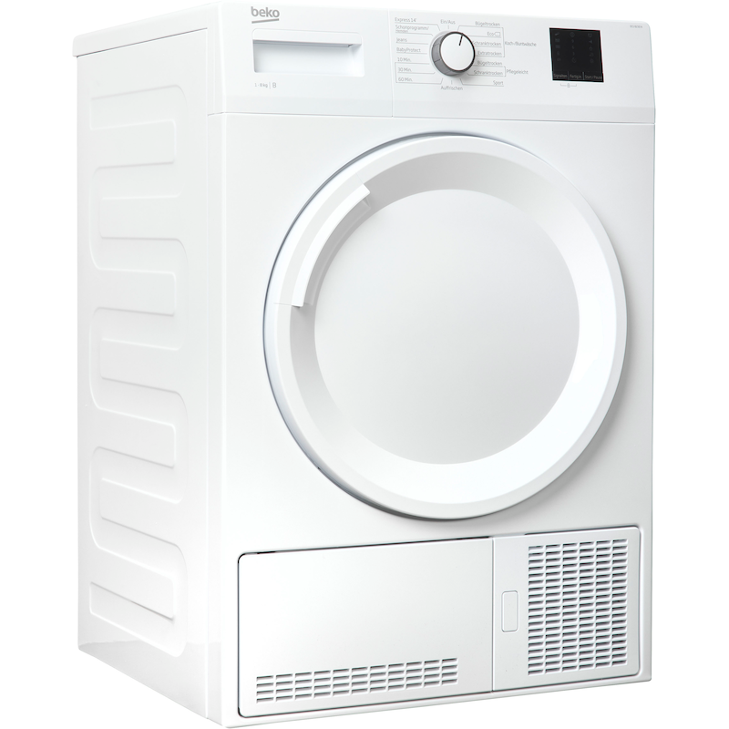 BEKO Kondenstrockner »DCU 8230 N« 8 Express-Programm, Aquawave-Schontrommel, LED-Display weiß