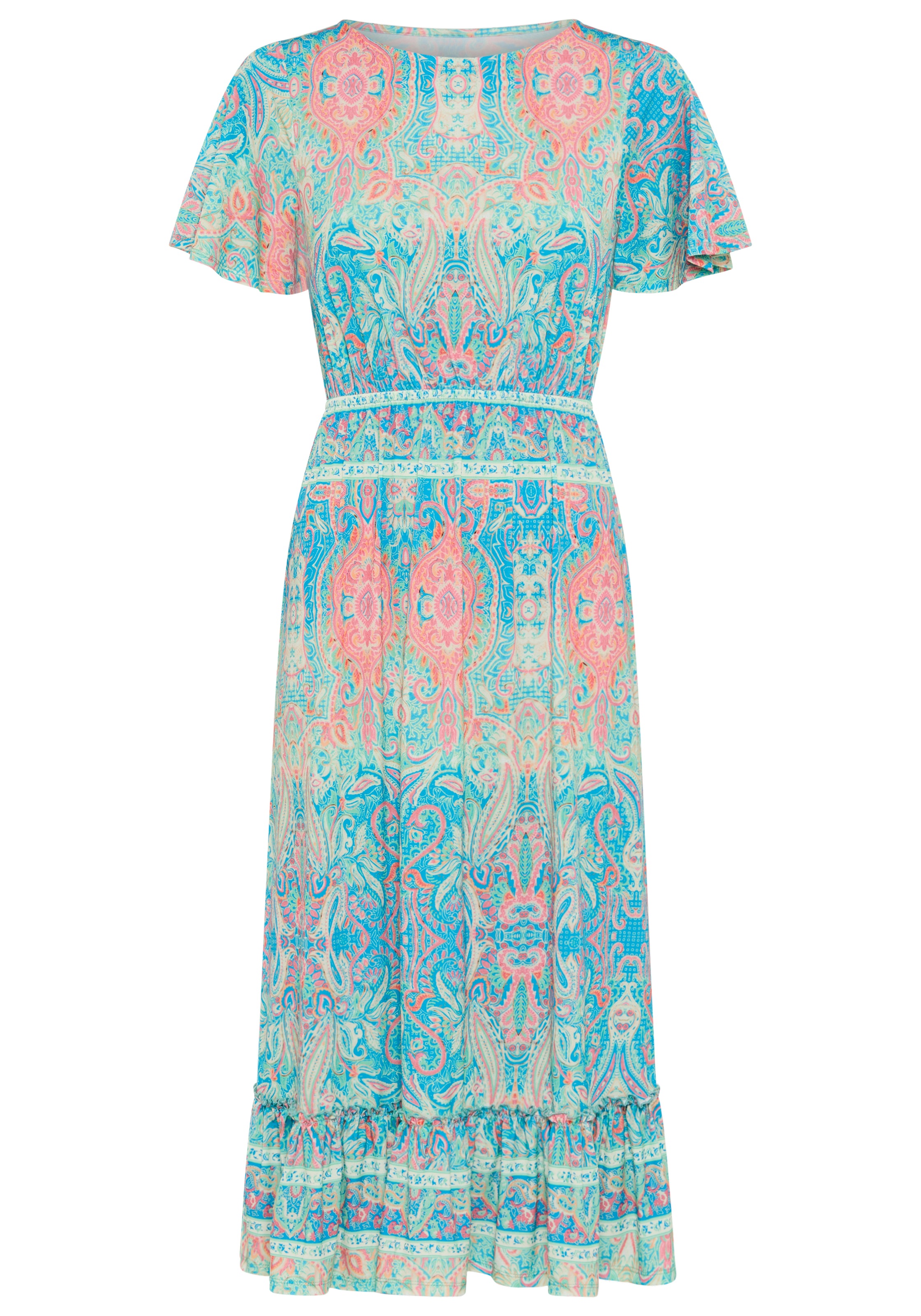 Bruno Banani Sommerkleid casual Stil, für Sommer und Freizeit, aus Polyester und Elasthan