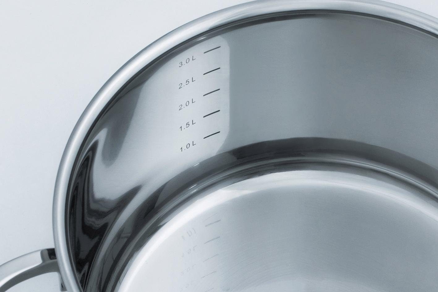 GSW Bratentopf »Como« Edelstahl 18/8 1 Stk. tlg. Induktion günstig online kaufen