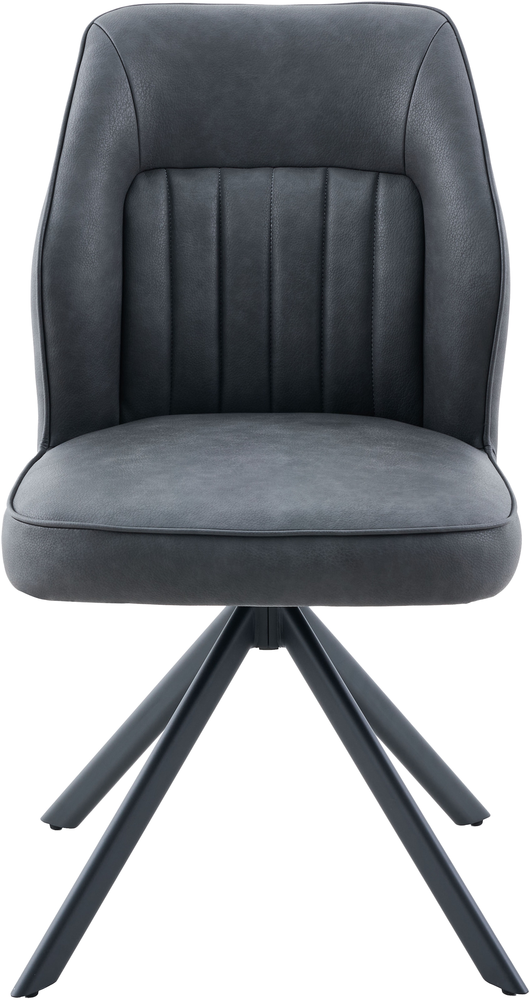 HELA 4-Fußstuhl »PRIZZI« (Set) 2 Stk.4-Fuß, 360° drehbar, Gestell oval, gepolstert, Lederoptik