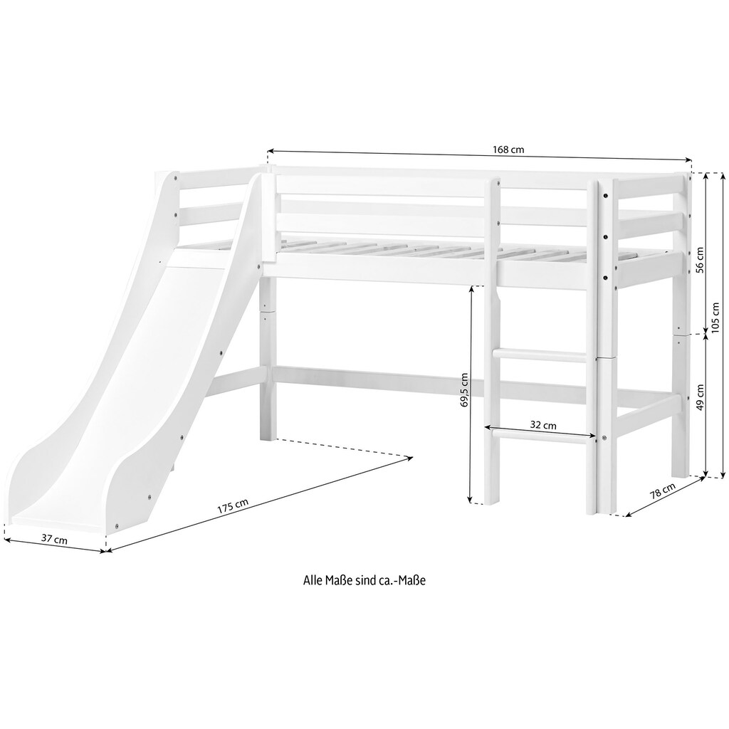 Hoppekids Hochbett »«Winter Wonderland»«, (Set)