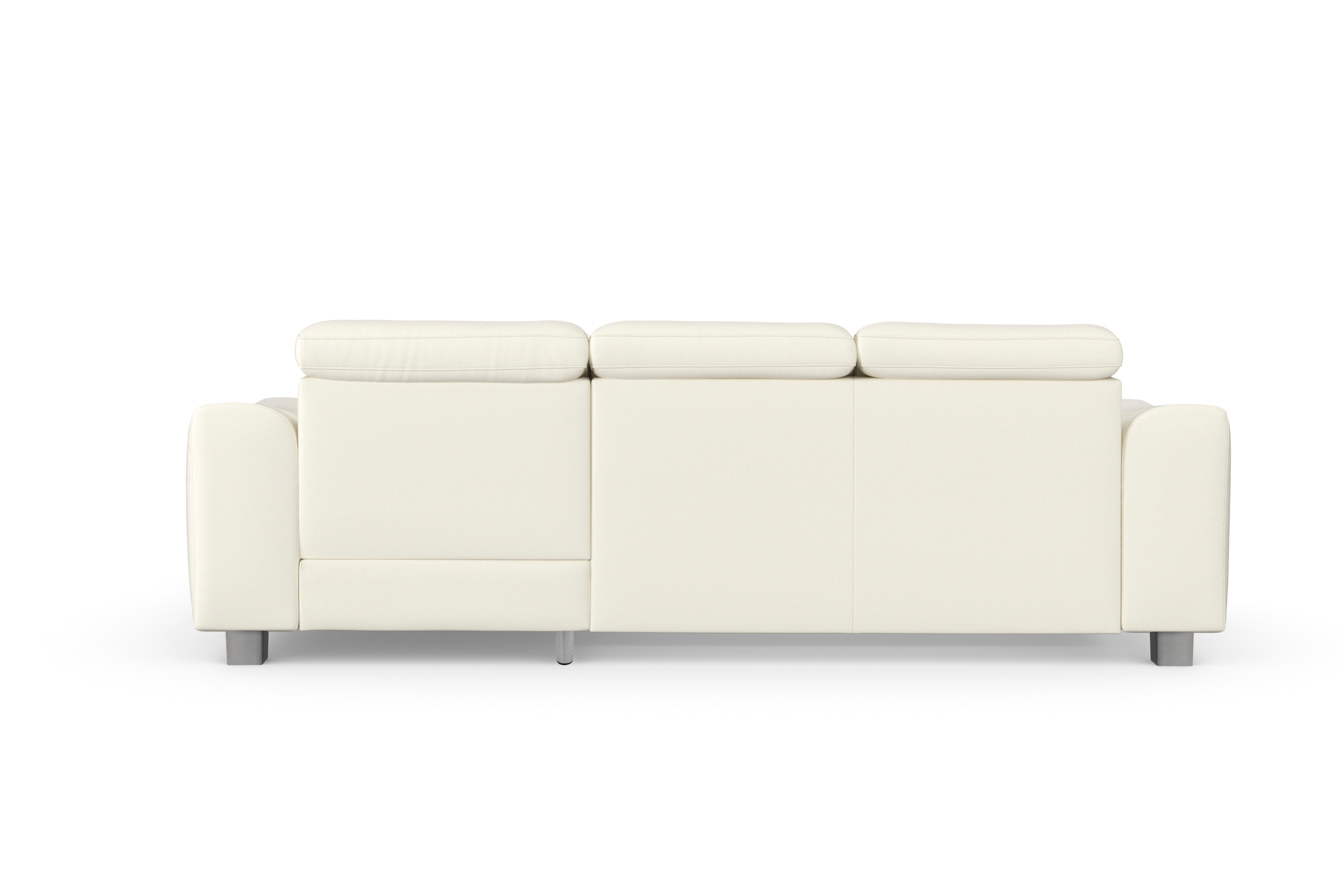 sit&more Ecksofa »Dundee L-Form«, mit Federkern und Edelstahlfüßen, wahlweise mit Kopfteilverstellung