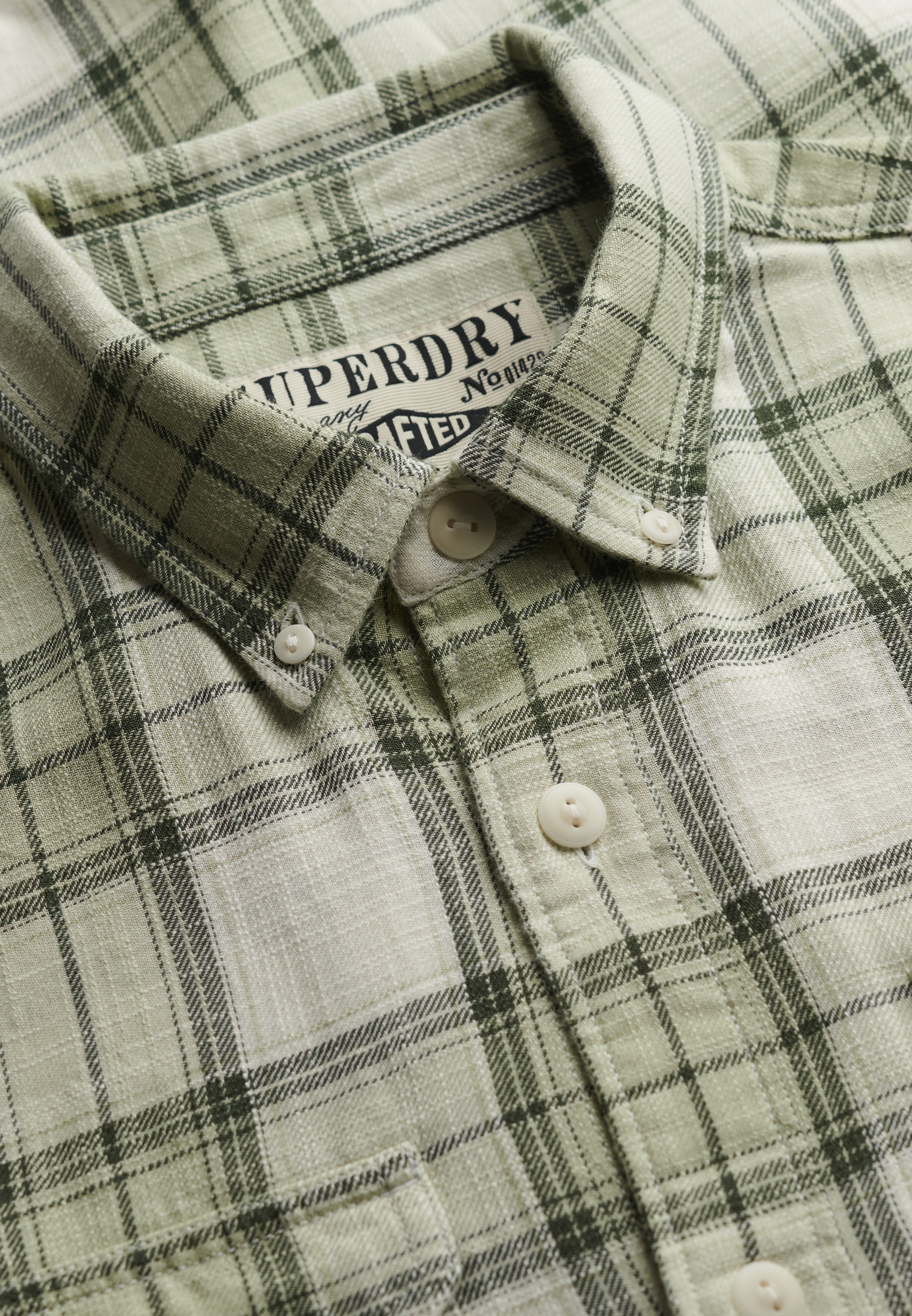Superdry Langarmhemd »MERCHANT LITE CHECK SHIRT« mit Knopfleiste, aus Baumwolle, Regular Fit, kariertes Design