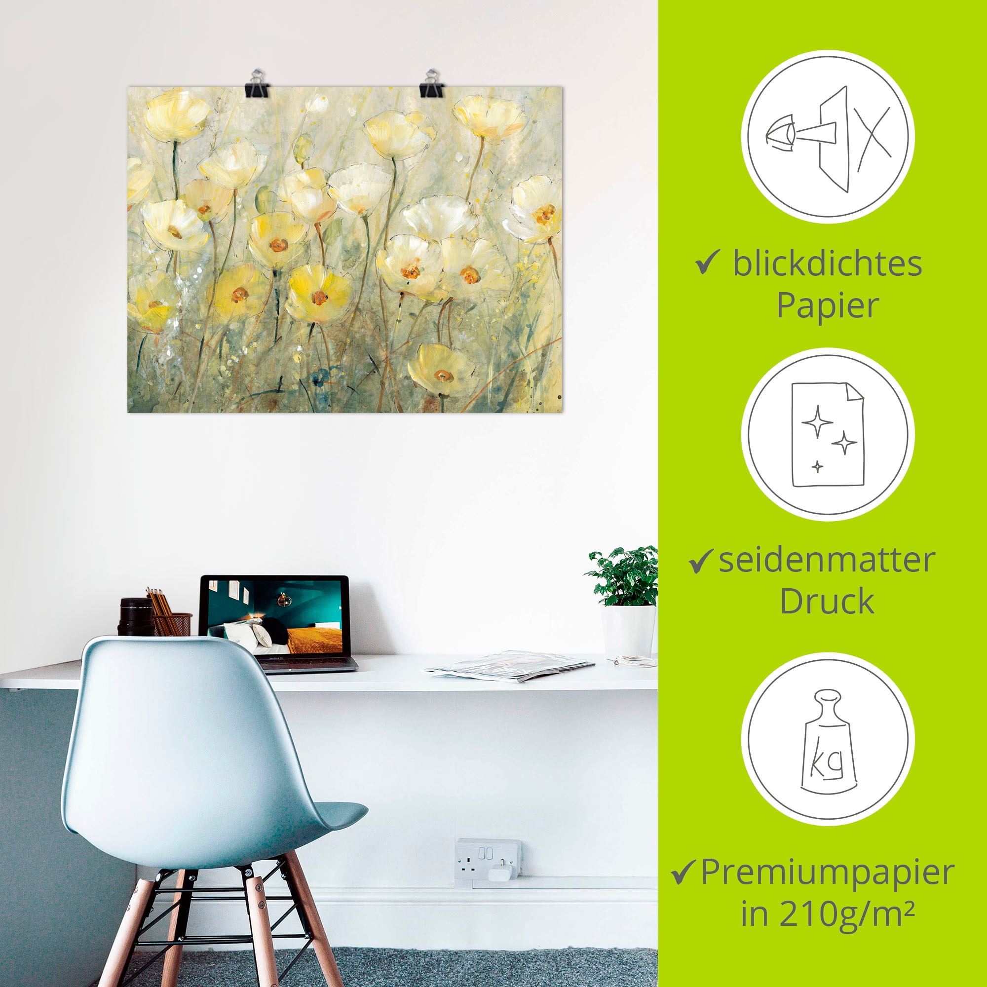 Artland Wandbild »Sommer in voller Blüte II«, Blumenwiese, (1 St.), als Alubild, Outdoorbild, Leinwandbild, Poster in verschied. Größen