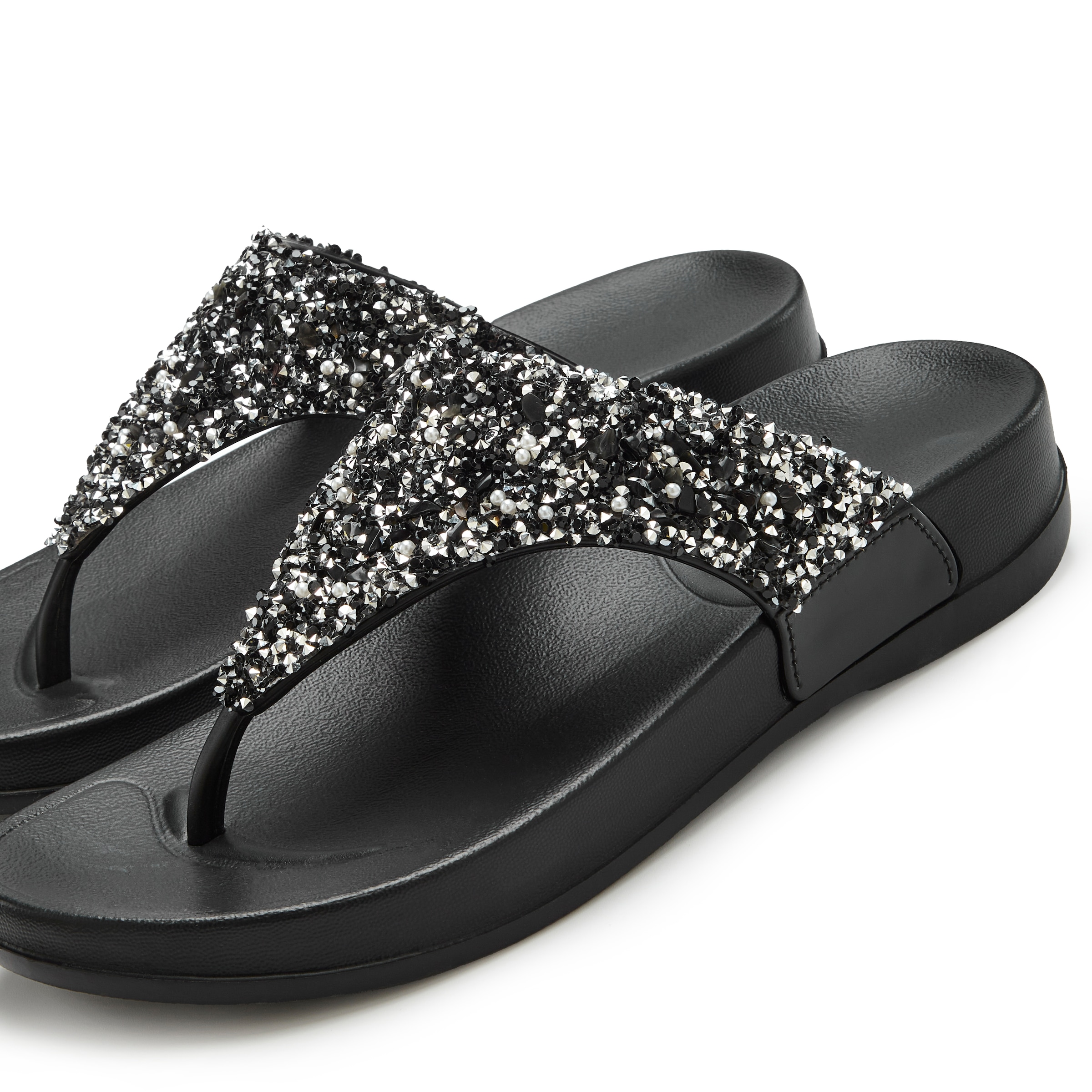 Vivance Badezehentrenner »Flip Flop, Badelatsche, Badeschuhe, Pantolette, Zehentrenner,«  NEU Sommerschuh mit modischem Glitzerdetail VEGAN