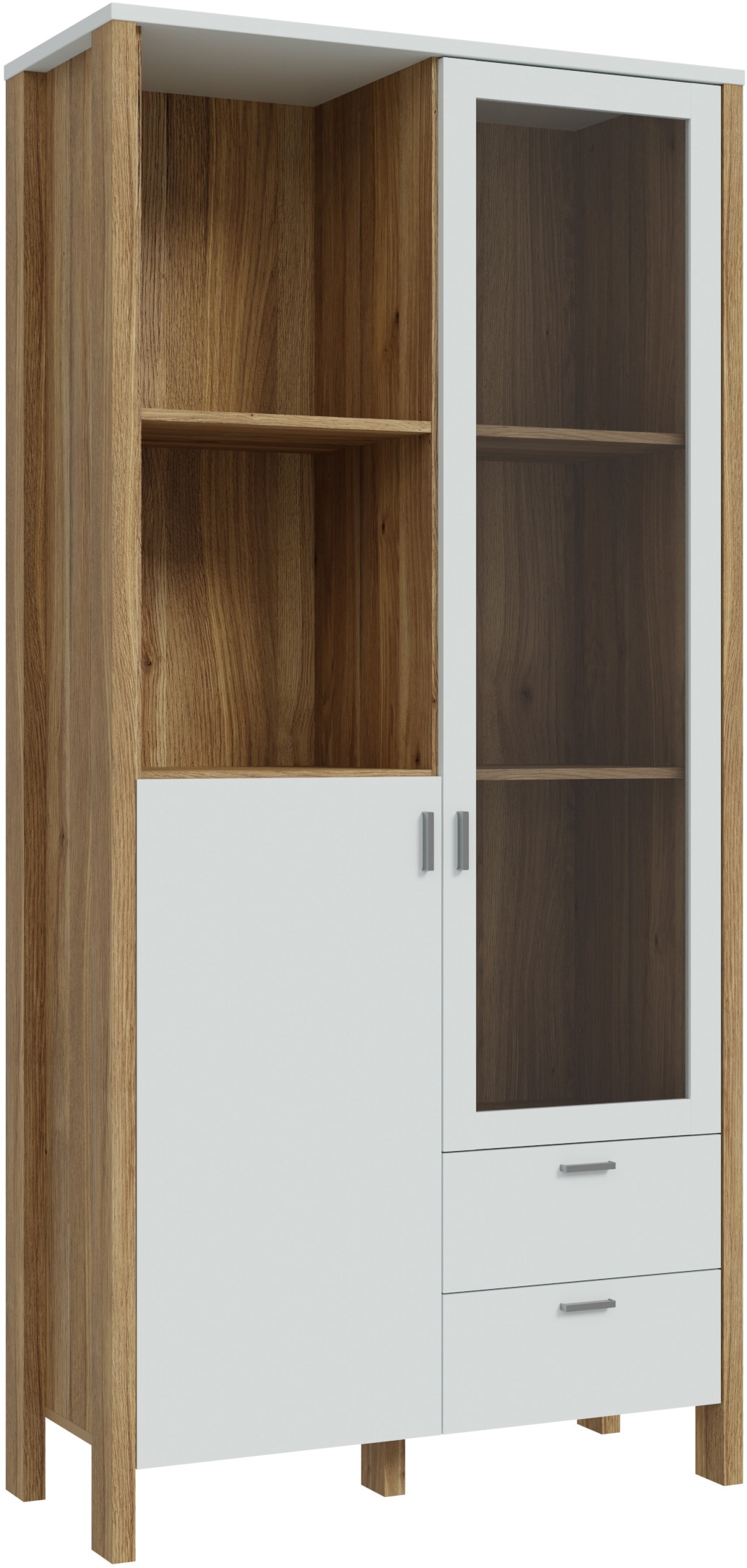 FORTE Vitrine »Saitama«, Stauraumvitrine, Standvitrine, Stauraumschrank, Hö günstig online kaufen