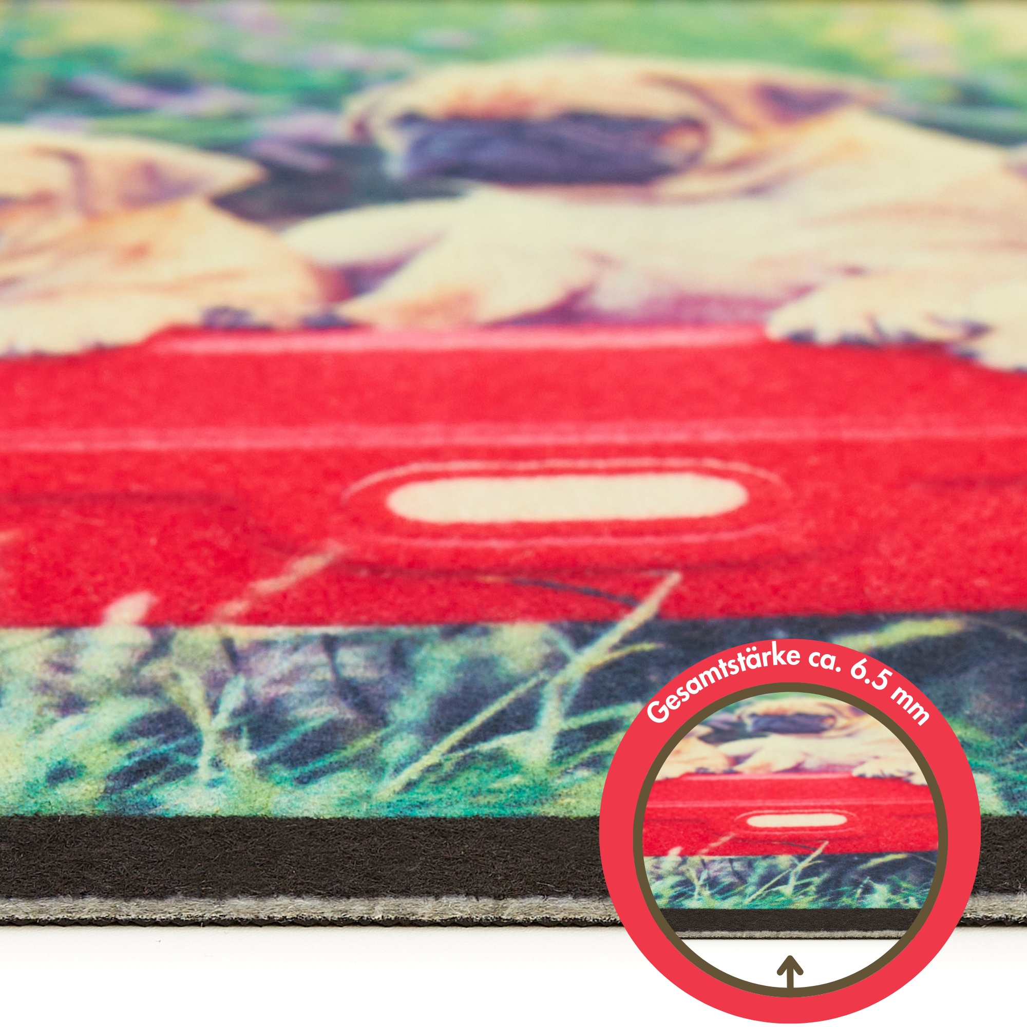 Andiamo Fußmatte »Modern«, rechteckig, 6,5 mm Höhe, Schmutzfangmatte, bedruckt, diverse Motive, In- und Outdoor geeignet