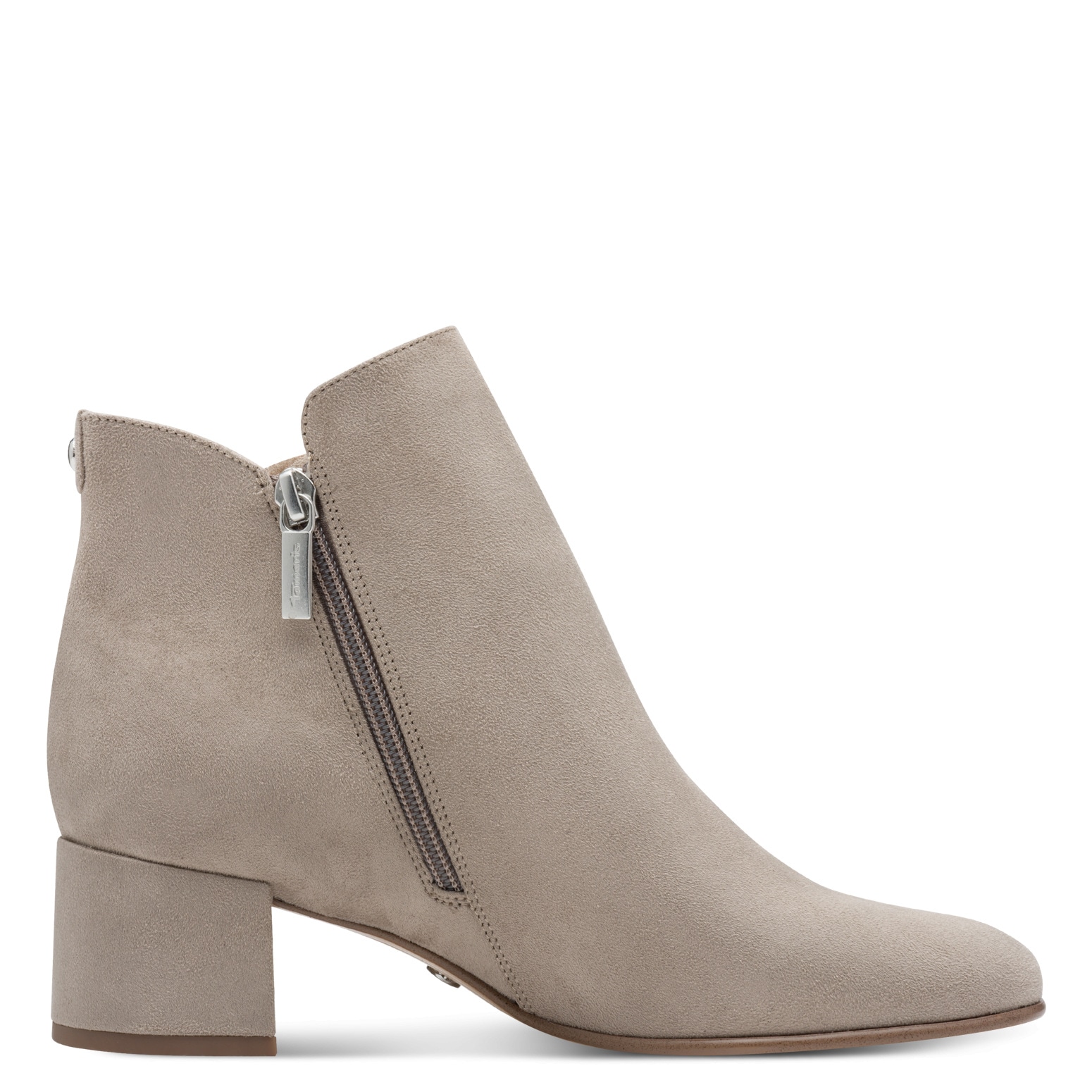 Tamaris Stiefelette, Blockabsatz, Basicstiefelette in veganer Verarbeitung, schmale Form