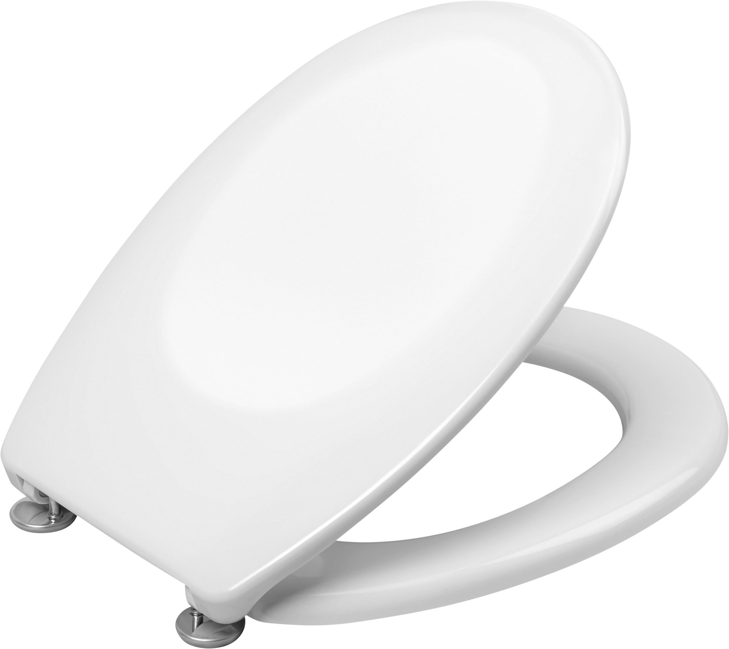 CORNAT WC-Sitz »Klassisch weißer Look - Pflegeleichter Duroplast« Schlichtes Design passt in jedes Badezimmer / Toilettensitz