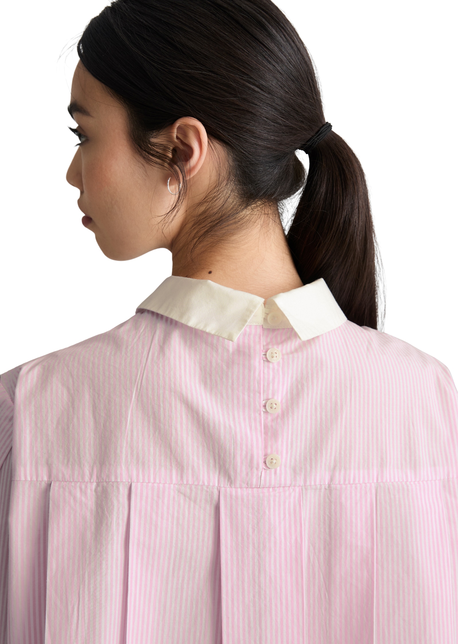 Marc O'Polo DENIM Kurzarmbluse relaxed aus Papertouch Popeline