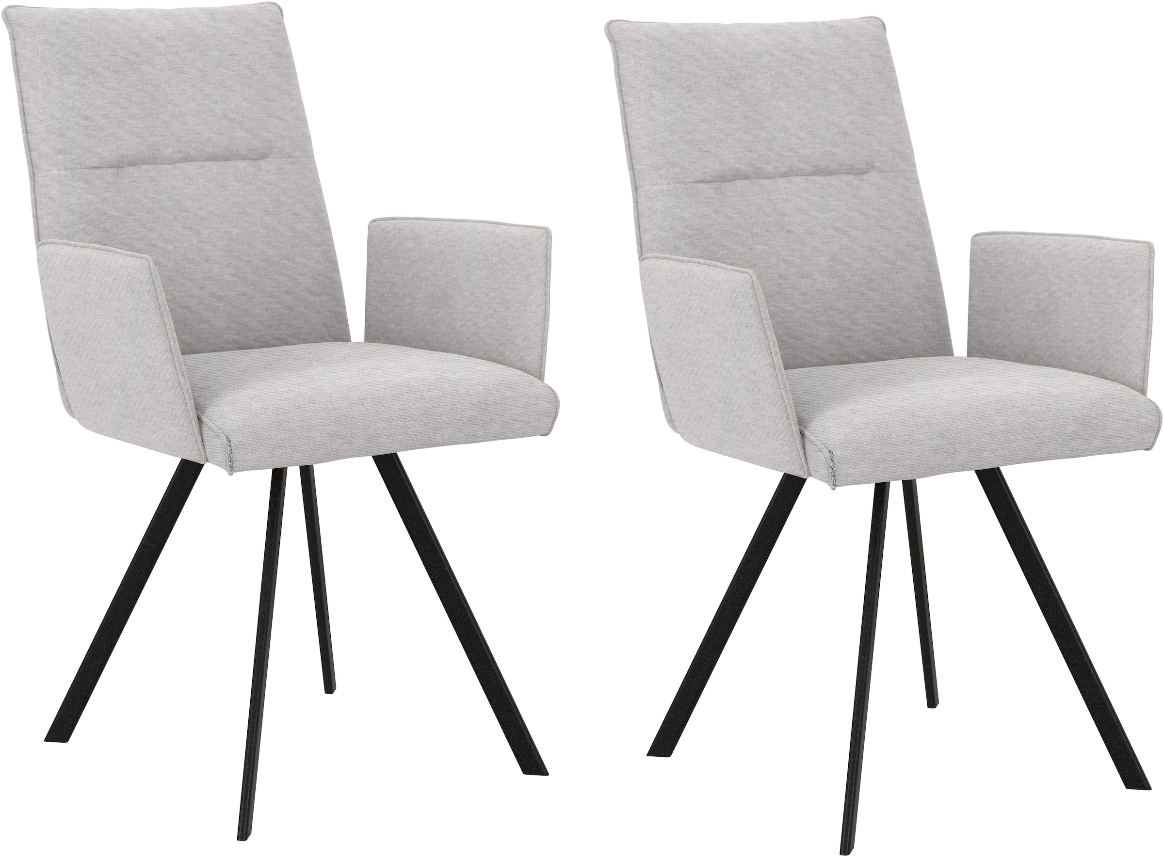 Home affaire Armlehnstuhl »Sava«, (Set), 2 St., Chenille, Metallgestell günstig online kaufen