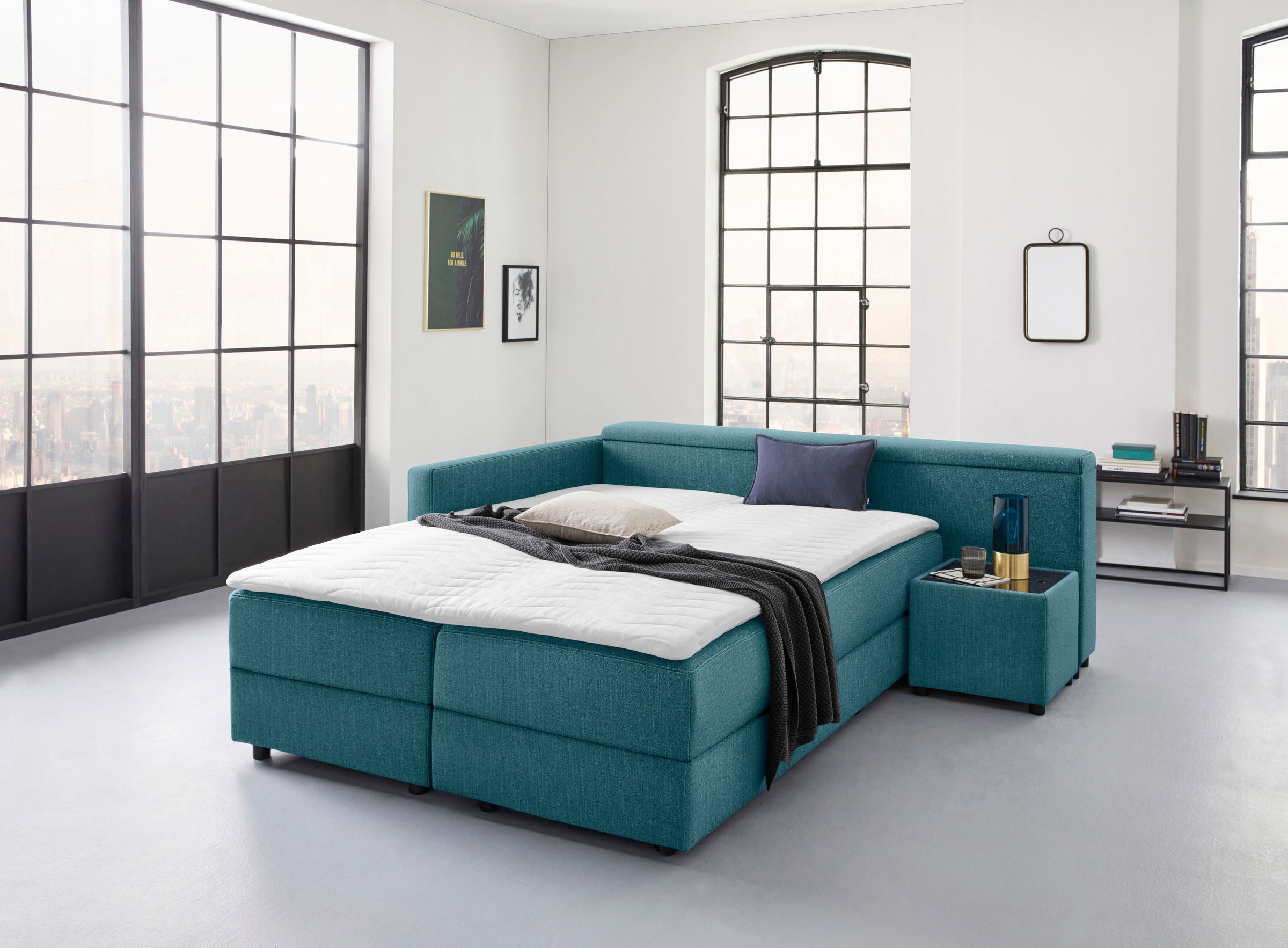 LOOKS by Wolfgang Joop Ecksofa »LooksIII L-Form«, durch Drehfunktion zum Bett wandelbar, inklusive Staufach