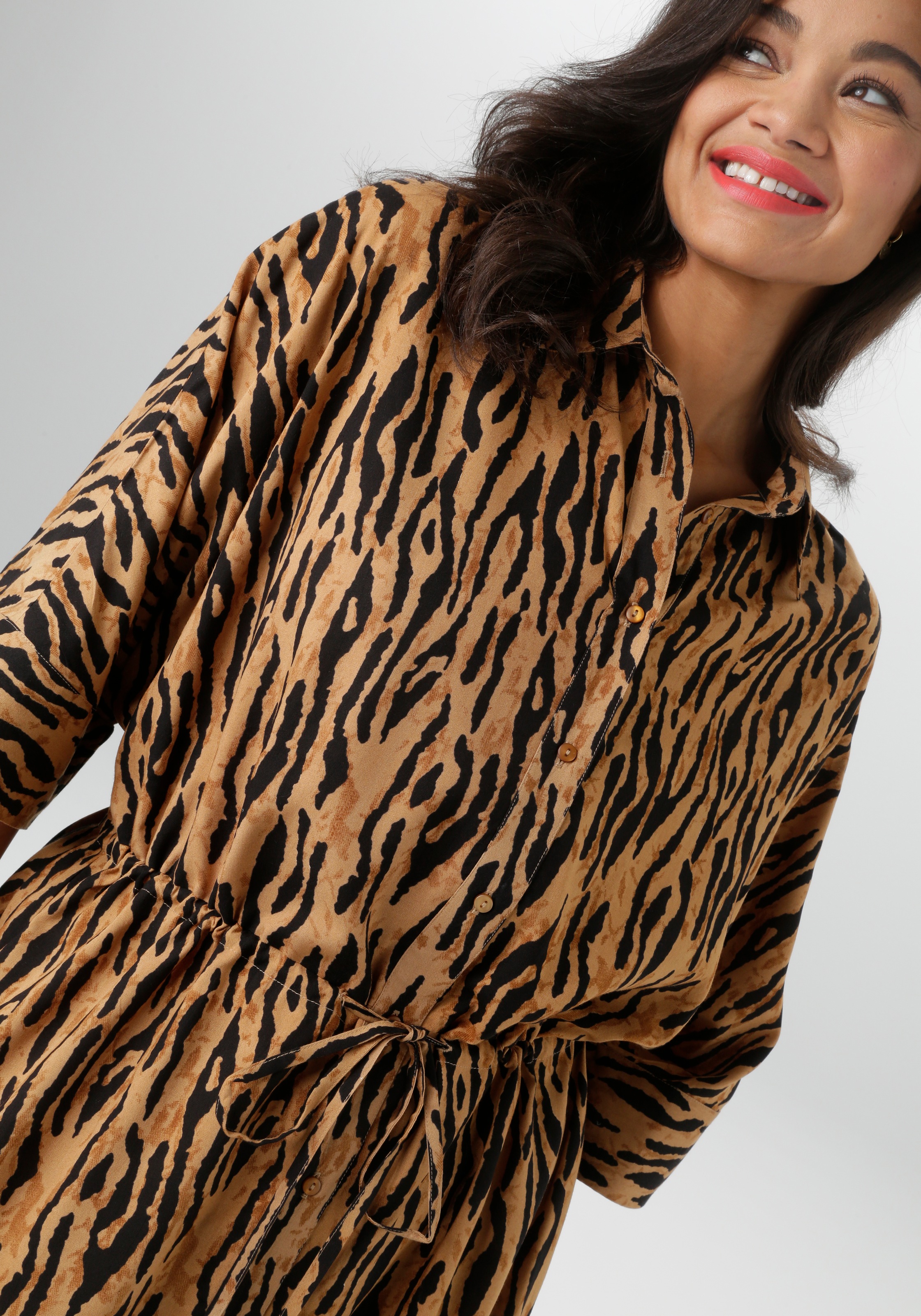 Aniston PLUS Blusenkleid, in Tigermuster - NEUE KOLLEKTION