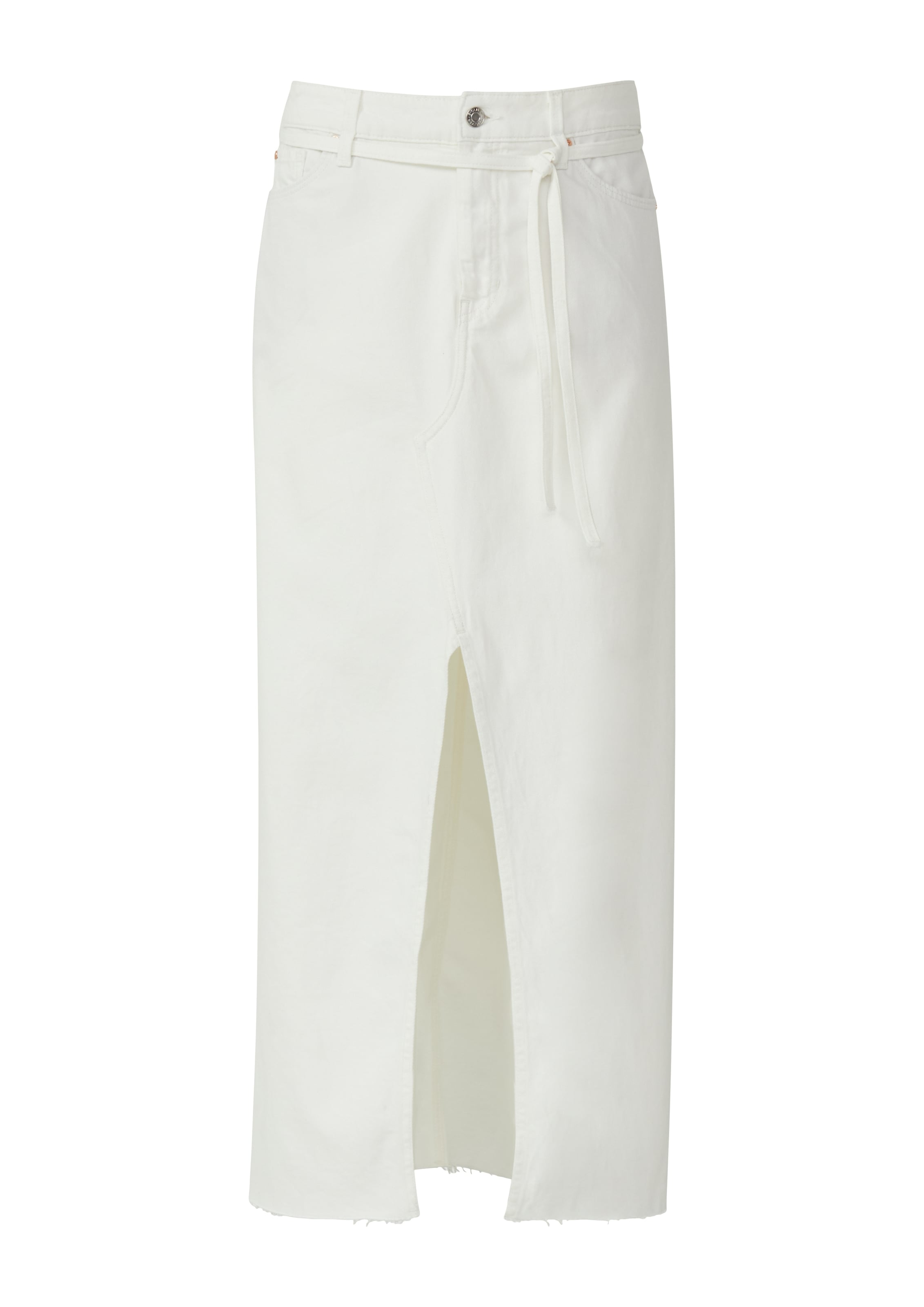 s.Oliver Jeansrock, in A-Shape mit offenem Saum
